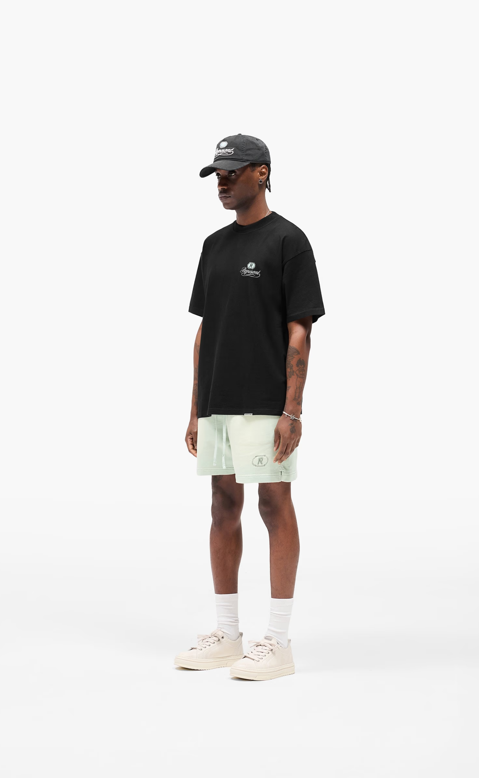 GRAND VINTAGE HAND DRAWN JET BLACK T-SHIRT