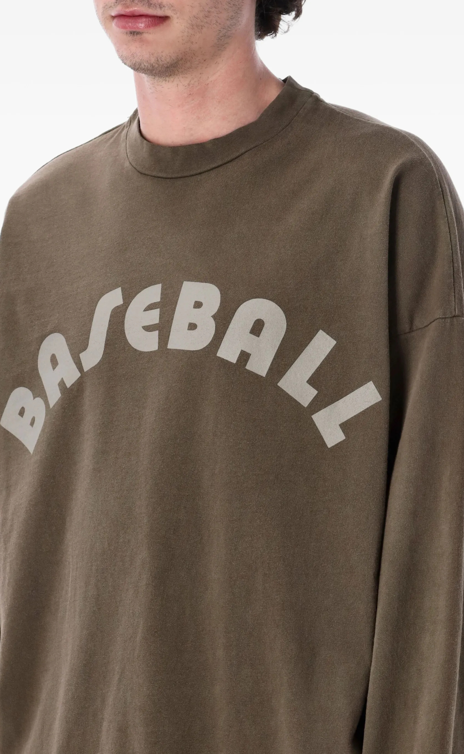 BASEBALL FADED BROWN LONGSLEEVE