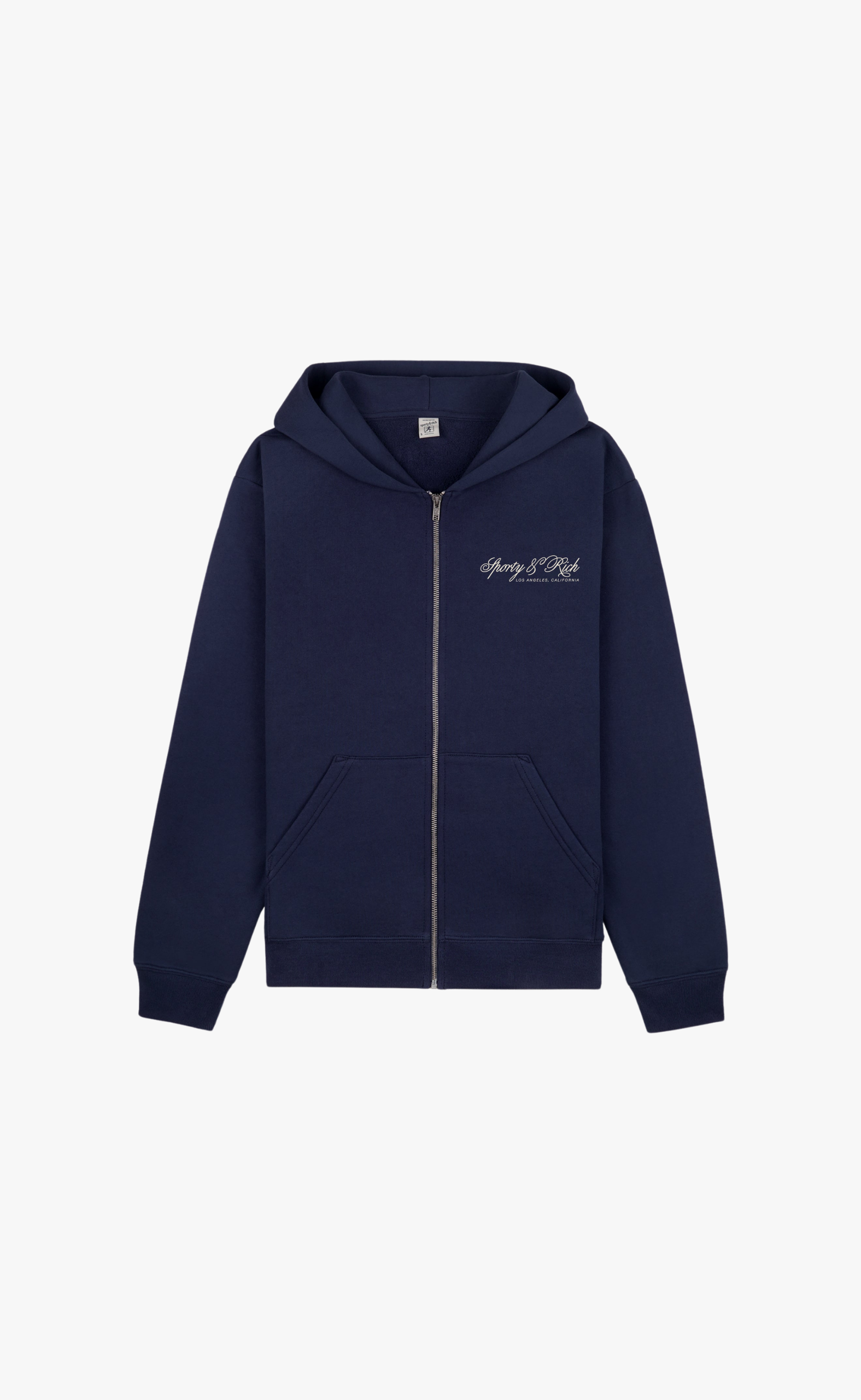 INTERNATIONAL NAVY ZIP HOODIE