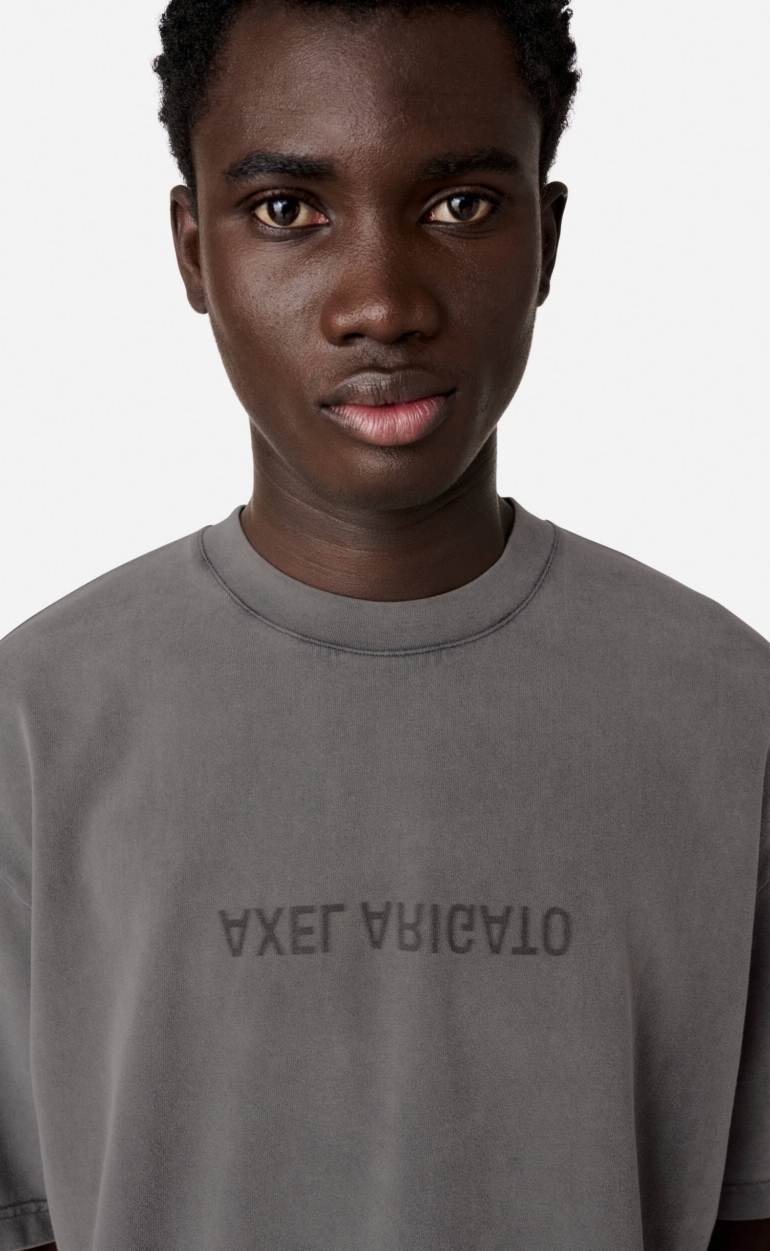 DISTORT WASHED STEEL GREY T-SHIRT