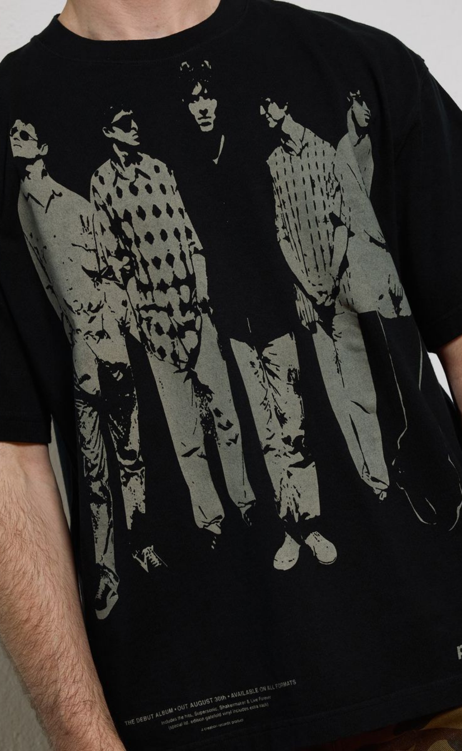 DEFINITELY HEAVYWEIGHT FADED BLACK T-SHIRT