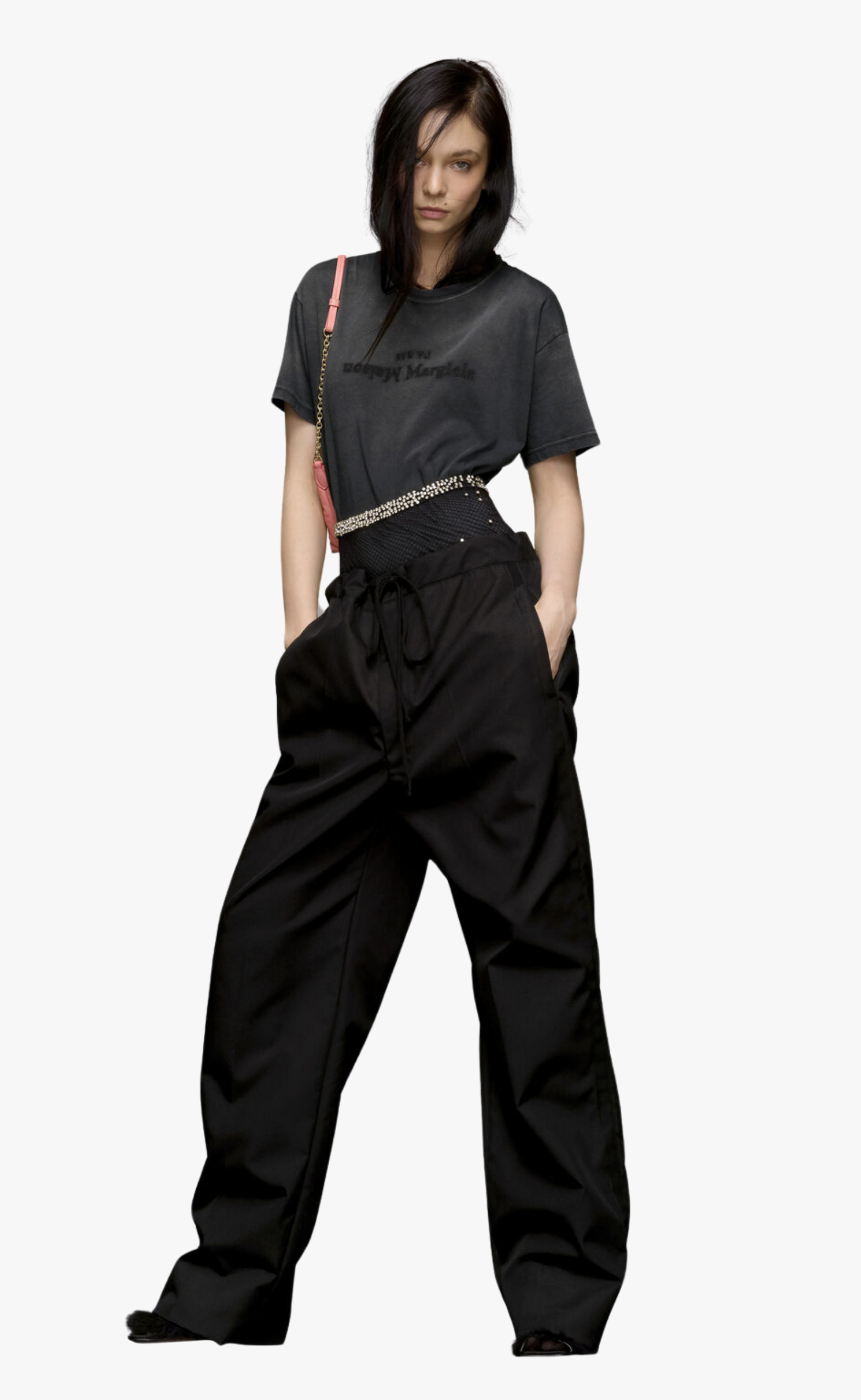 REVERSE LOGO BLACK T-SHIRT