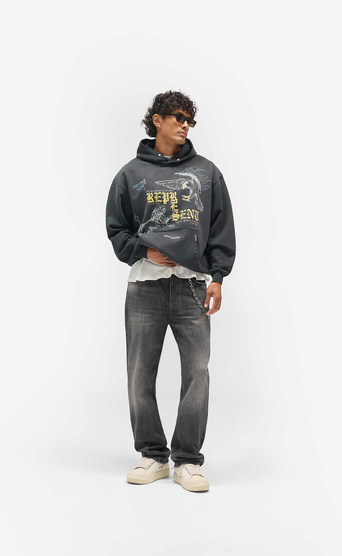 HEATON DENIM DIFFUSED BLACK JEANS
