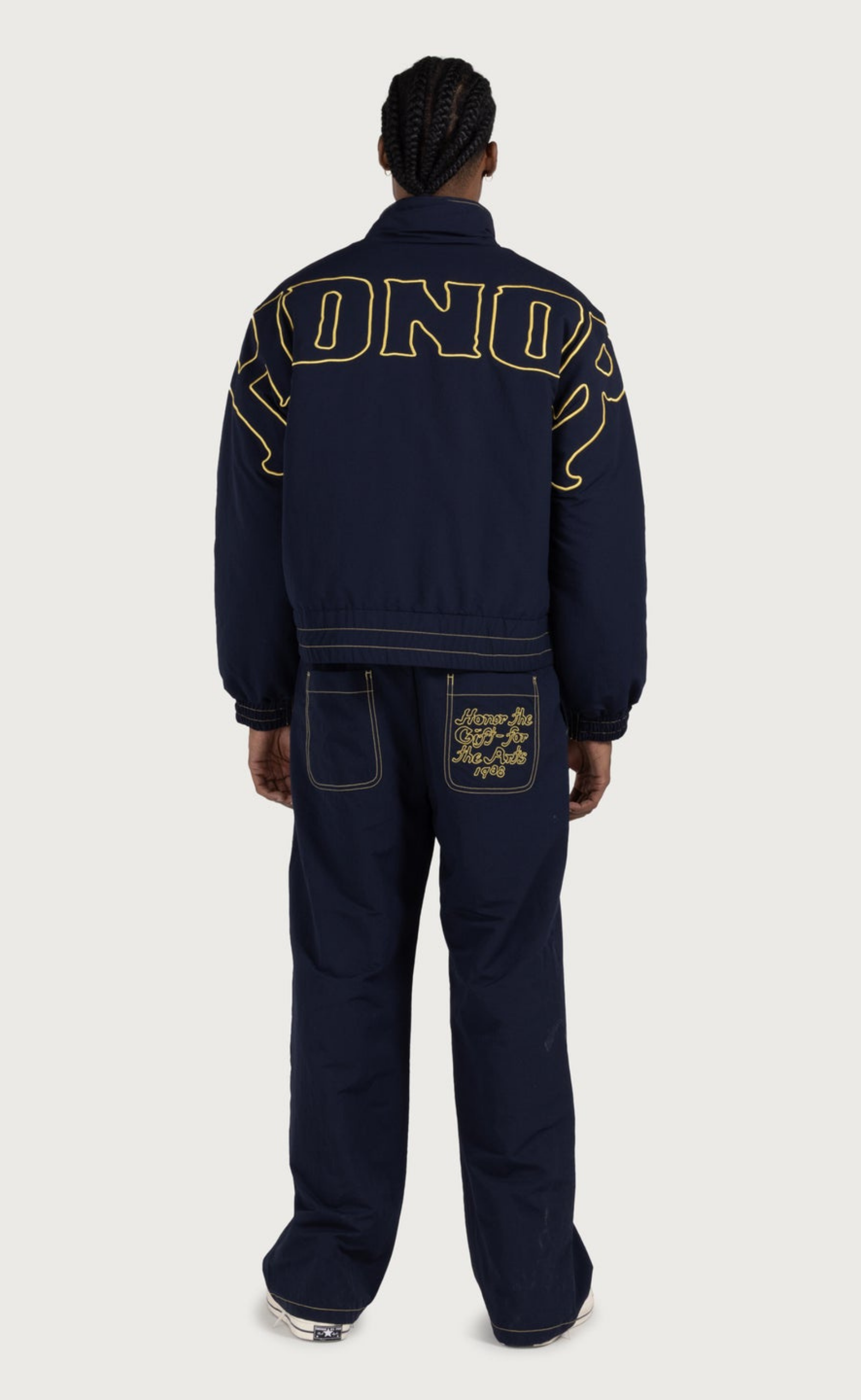 PUFF NAVY PANTS