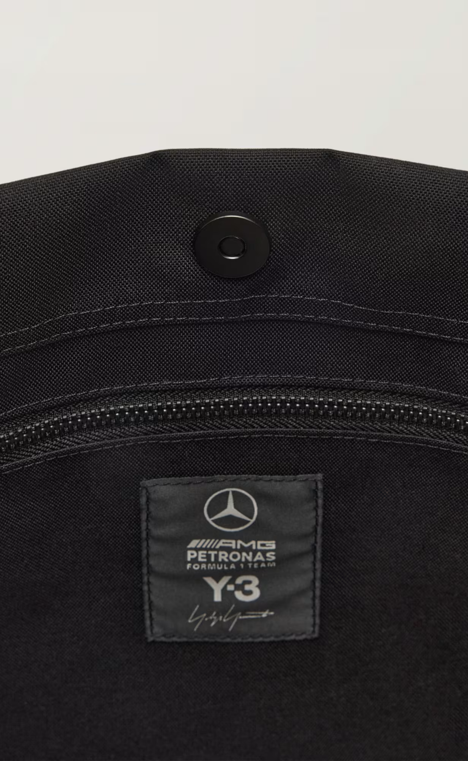 F1 MERCEDES PETRONAS BLACK TOTE BAG