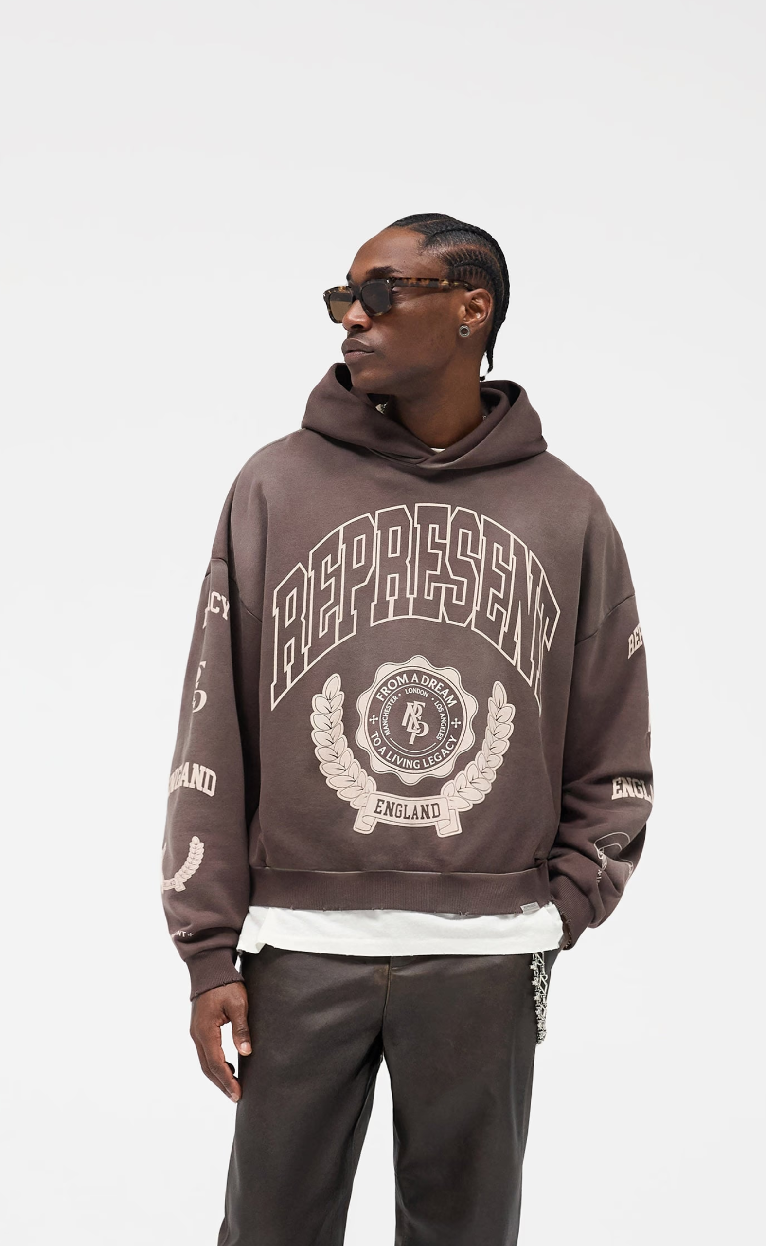REPRESENT LEGACY CREST NERO HOODIE
