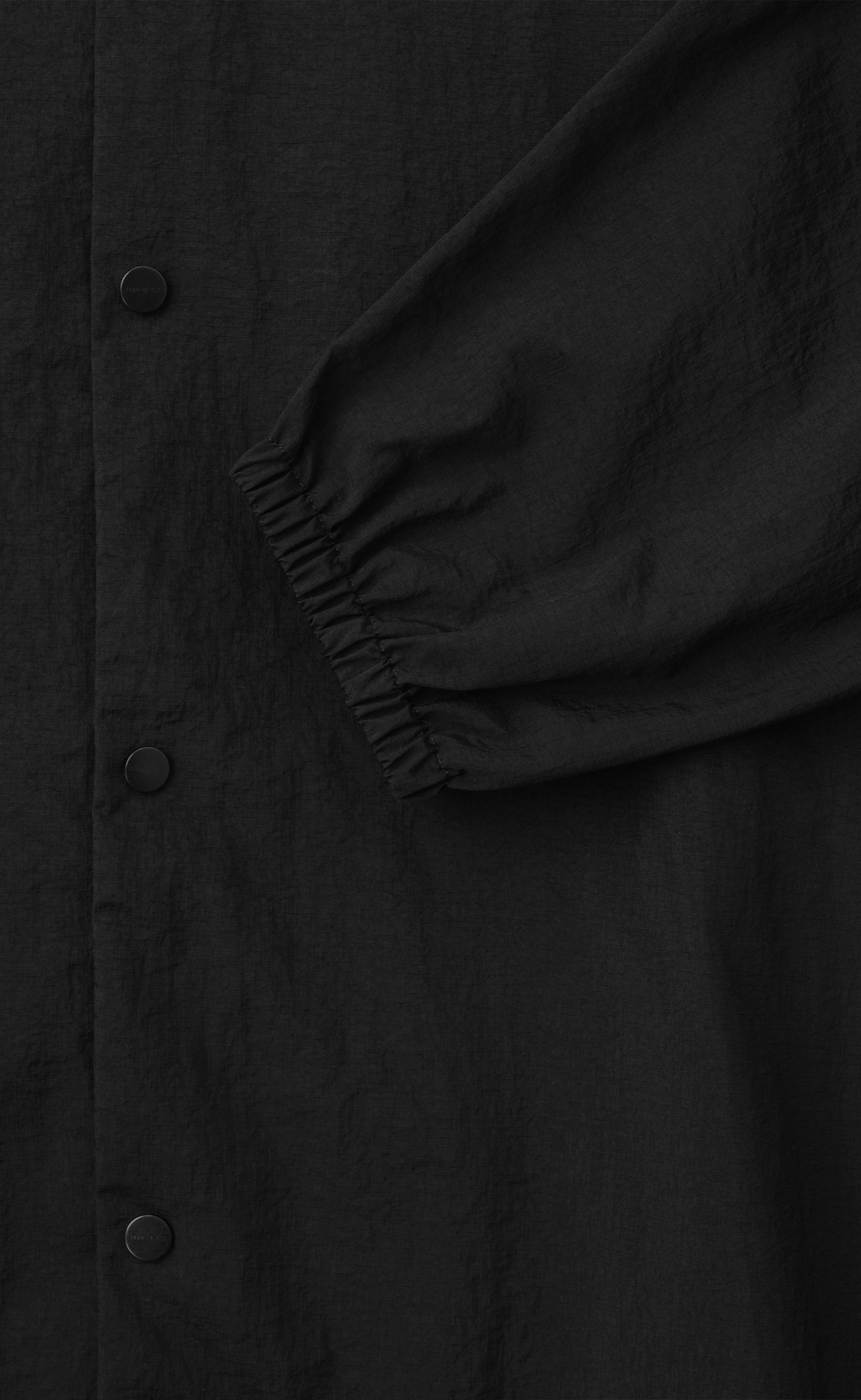 NYLON RIPSTOP TECH TRACK BLACK JACKET