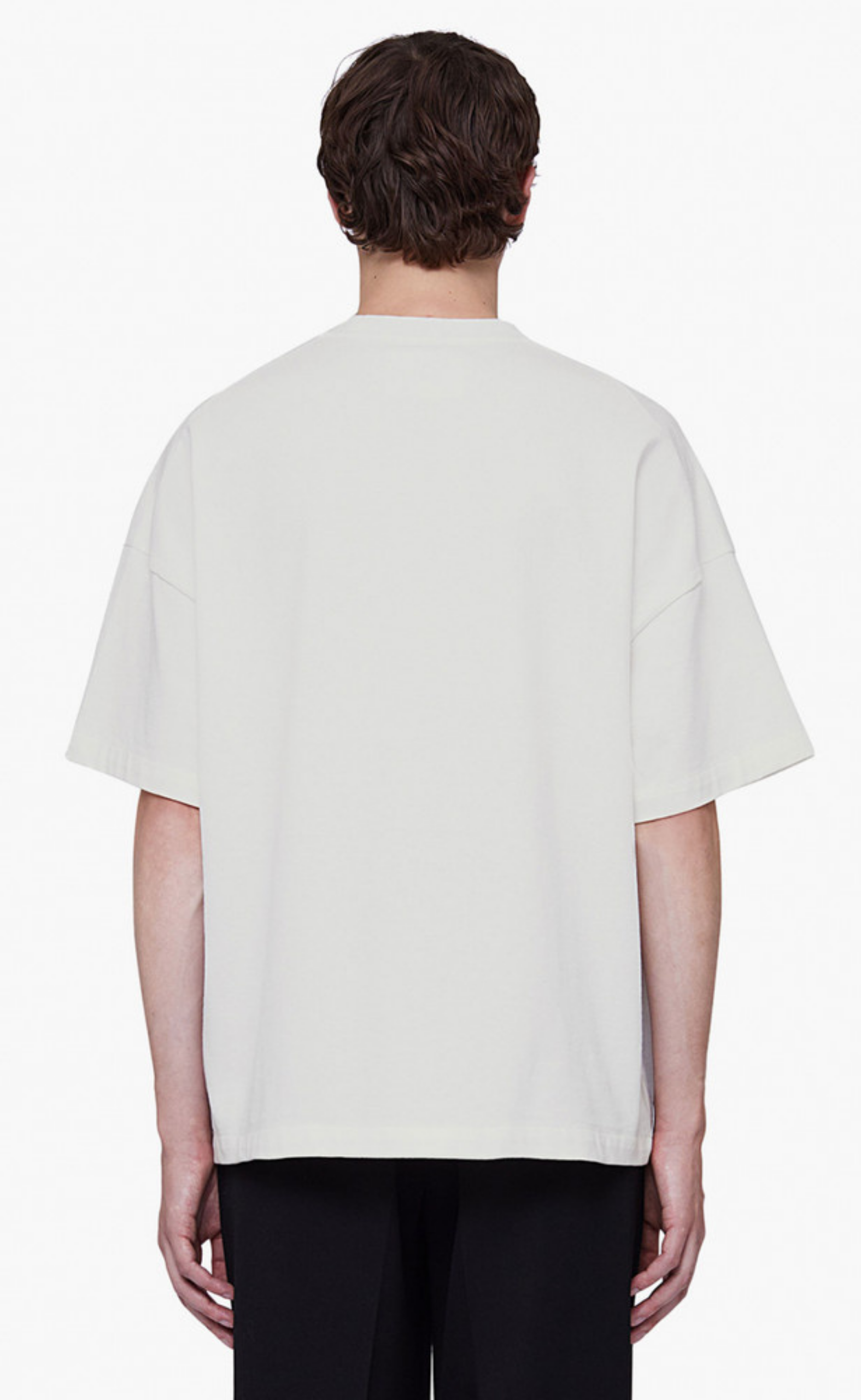 LOGO PRINT BOXY PORCELAIN T-SHIRT
