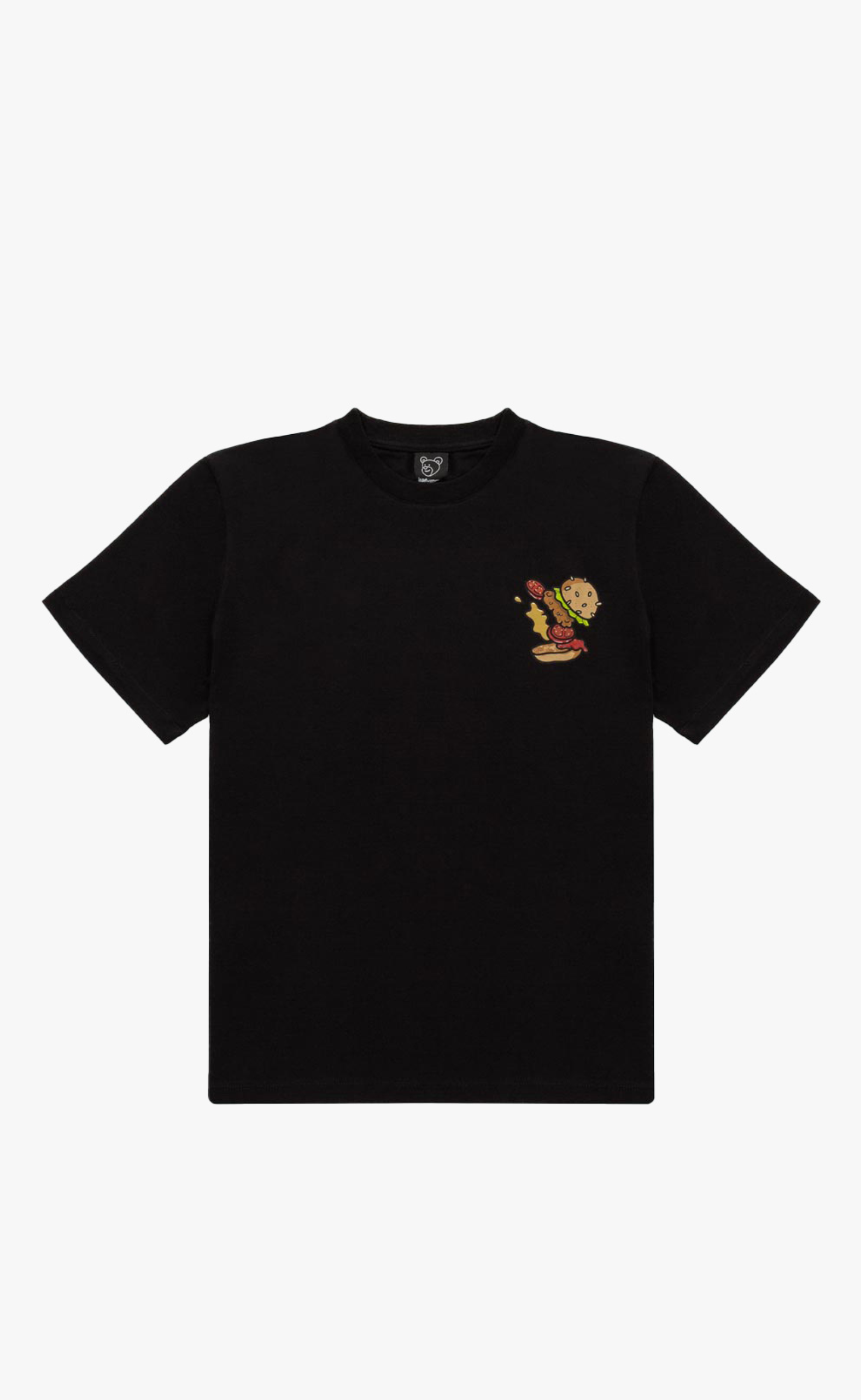 HAMBURGER BLACK T-SHIRT