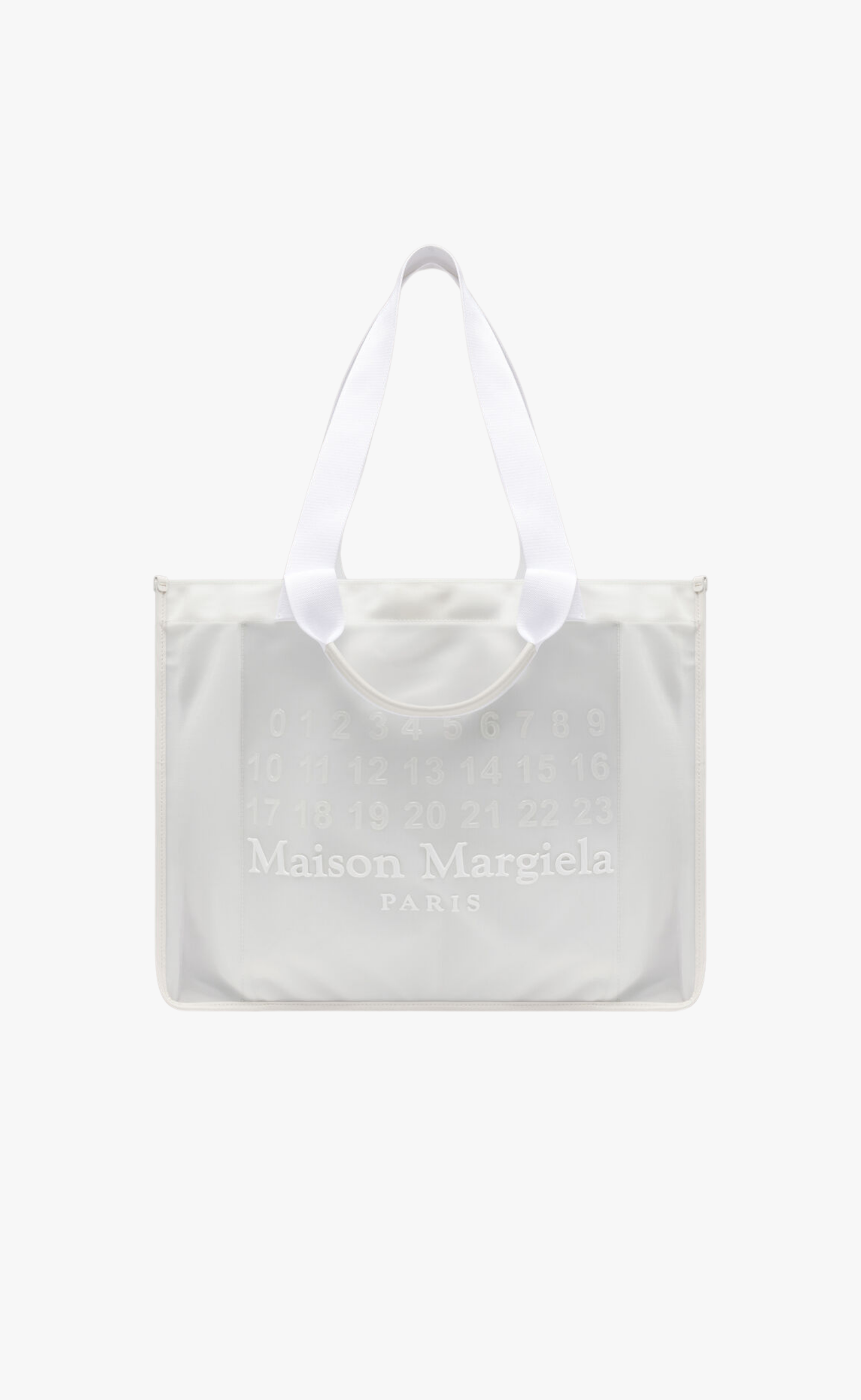 CABAS SHOPPING LARGE WHITE BAG