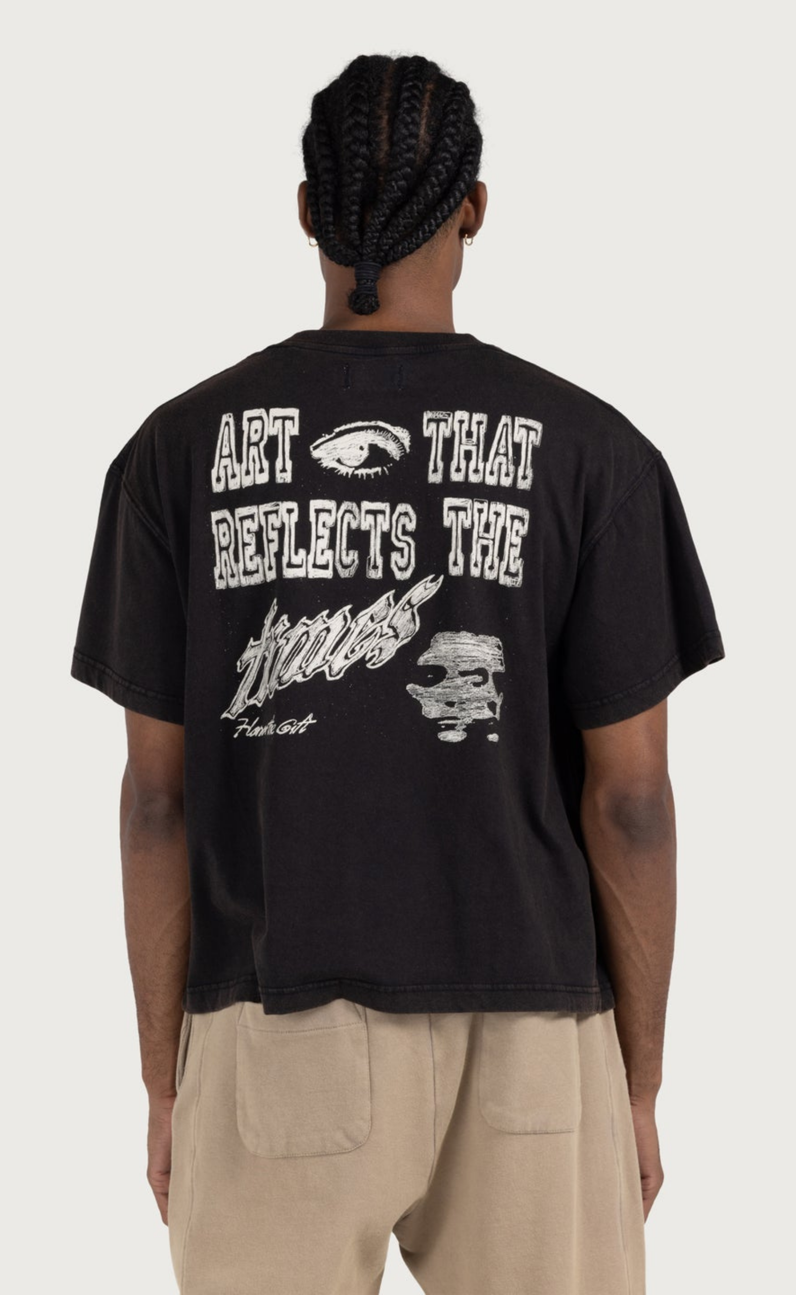 ART THAT REFLECTS BLACK T-SHIRT
