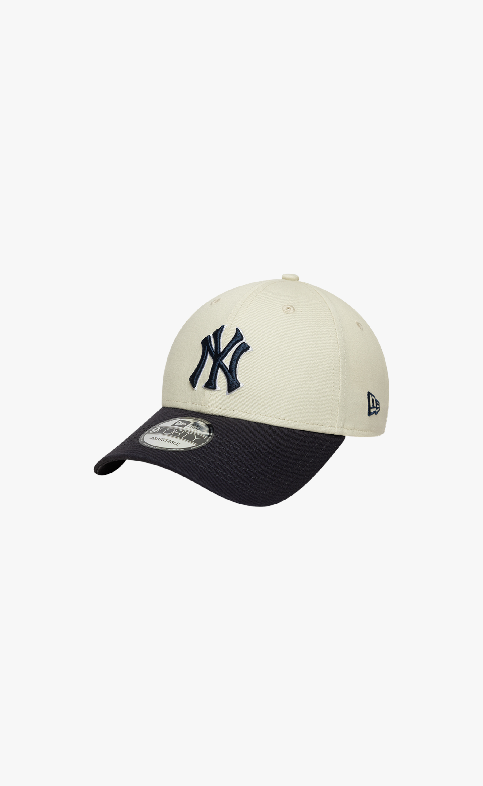 NEW YORK YANKEES WS PATCH 9FORTY CREAM NAVY HAT