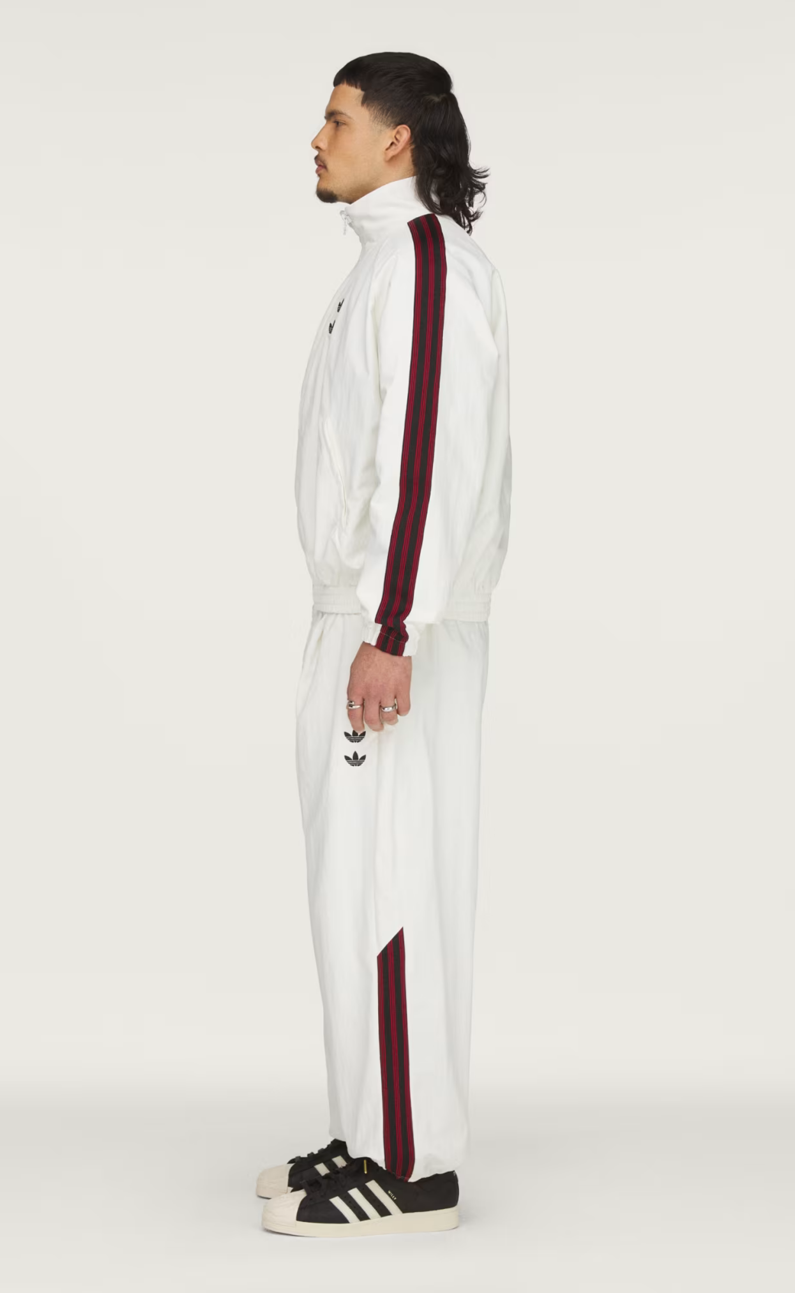 WC WOVEN WHITE TRACK PANTS