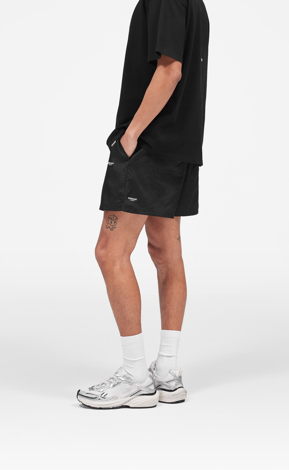 MICRO OWNERS CLUB SWIM JET BLACK SHORTS
