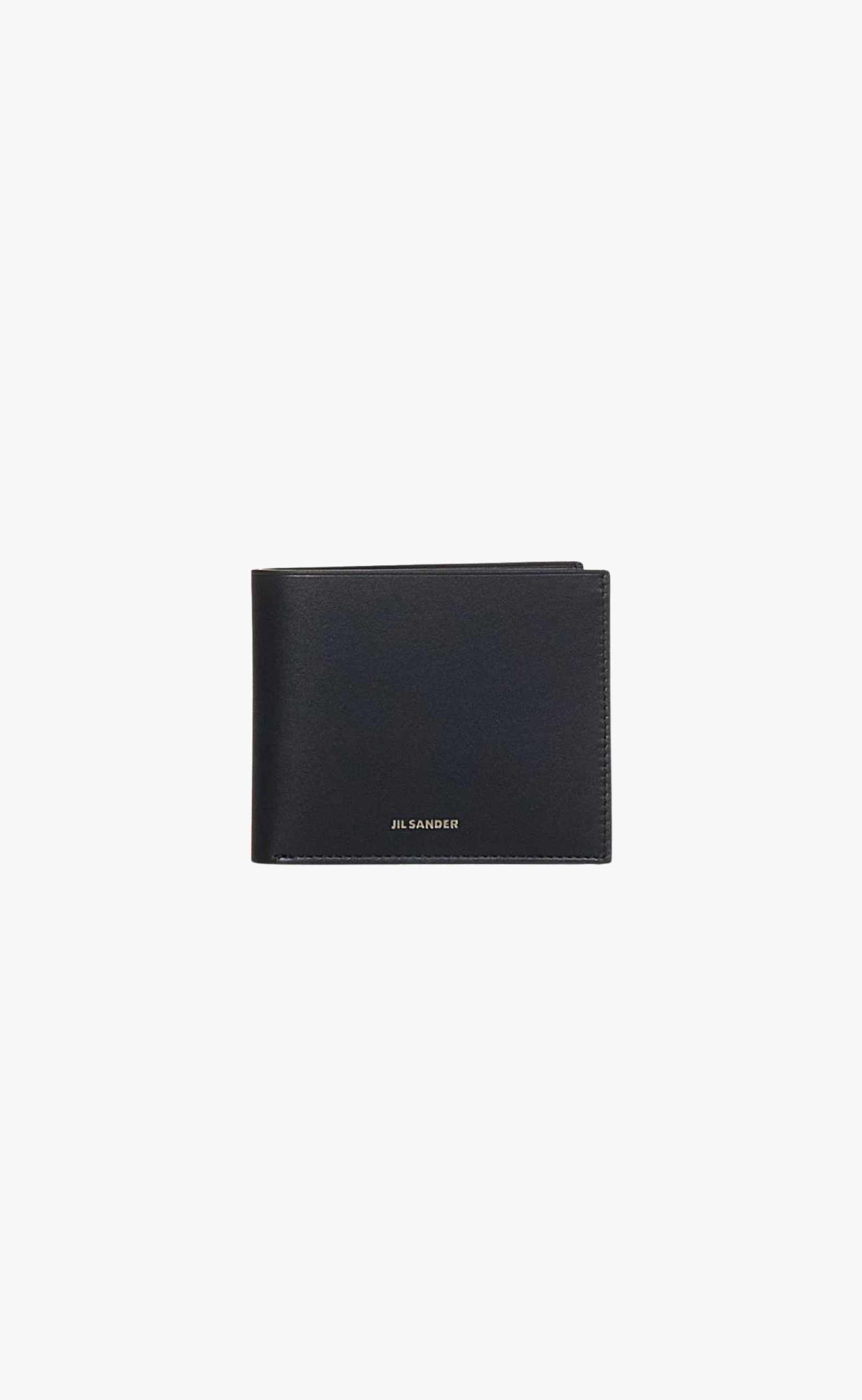 EMBOSSED JIL SANDER LOGO BLACK WALLET