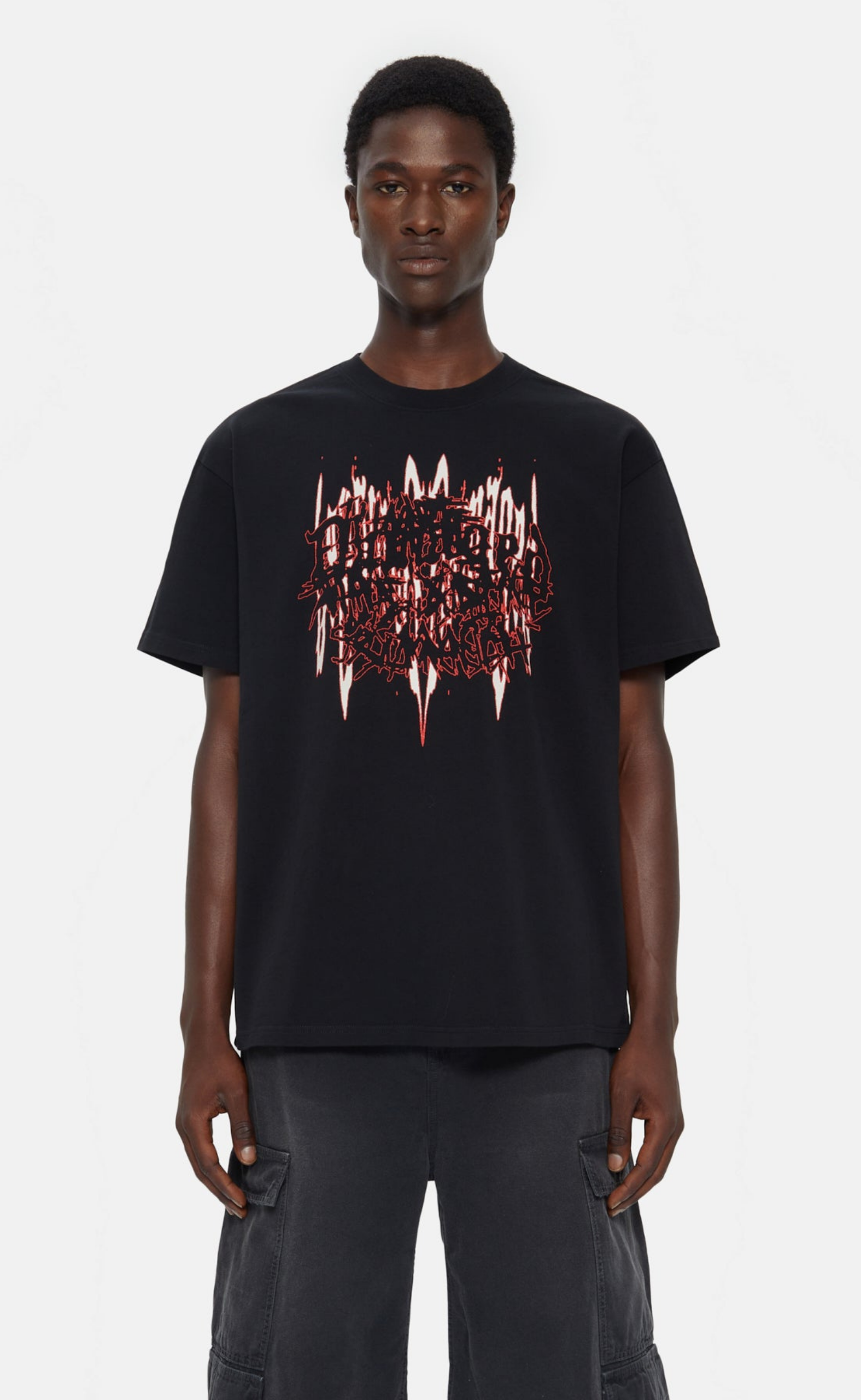 DAMAGE BLACK T-SHIRT