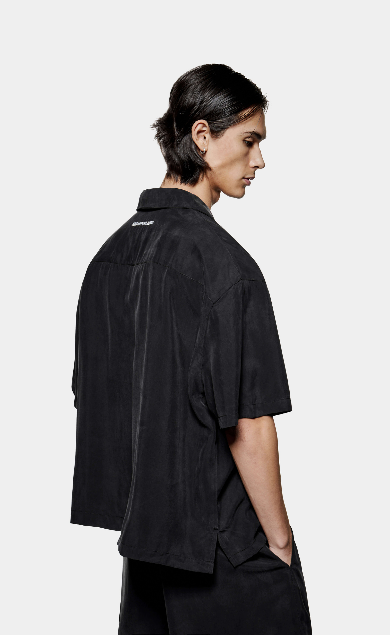SANDWASH CUPRO VACATION BLACK SHIRT