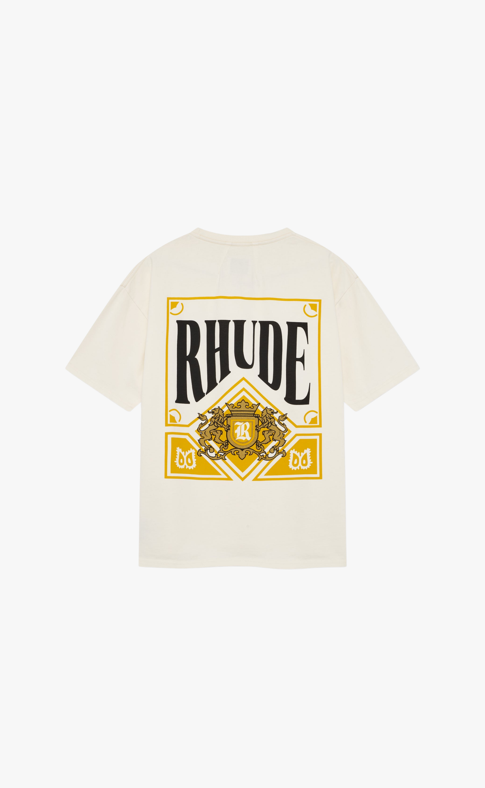 RHUDE PLAYING CARD VINTAGE WHITE T-SHIRT