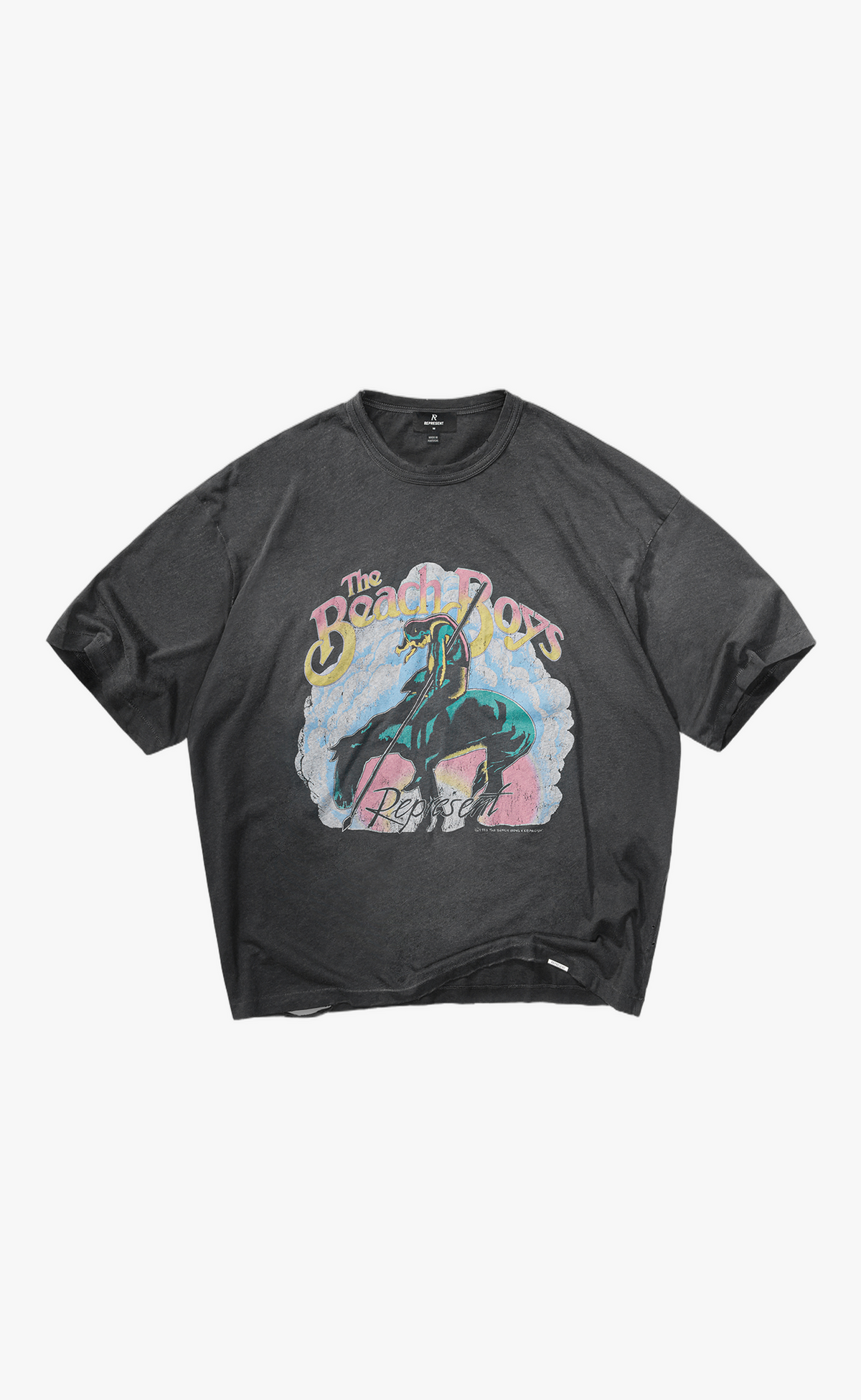 BEACH BOYS ENDLESS SUMMER STAINED BLACK T-SHIRT