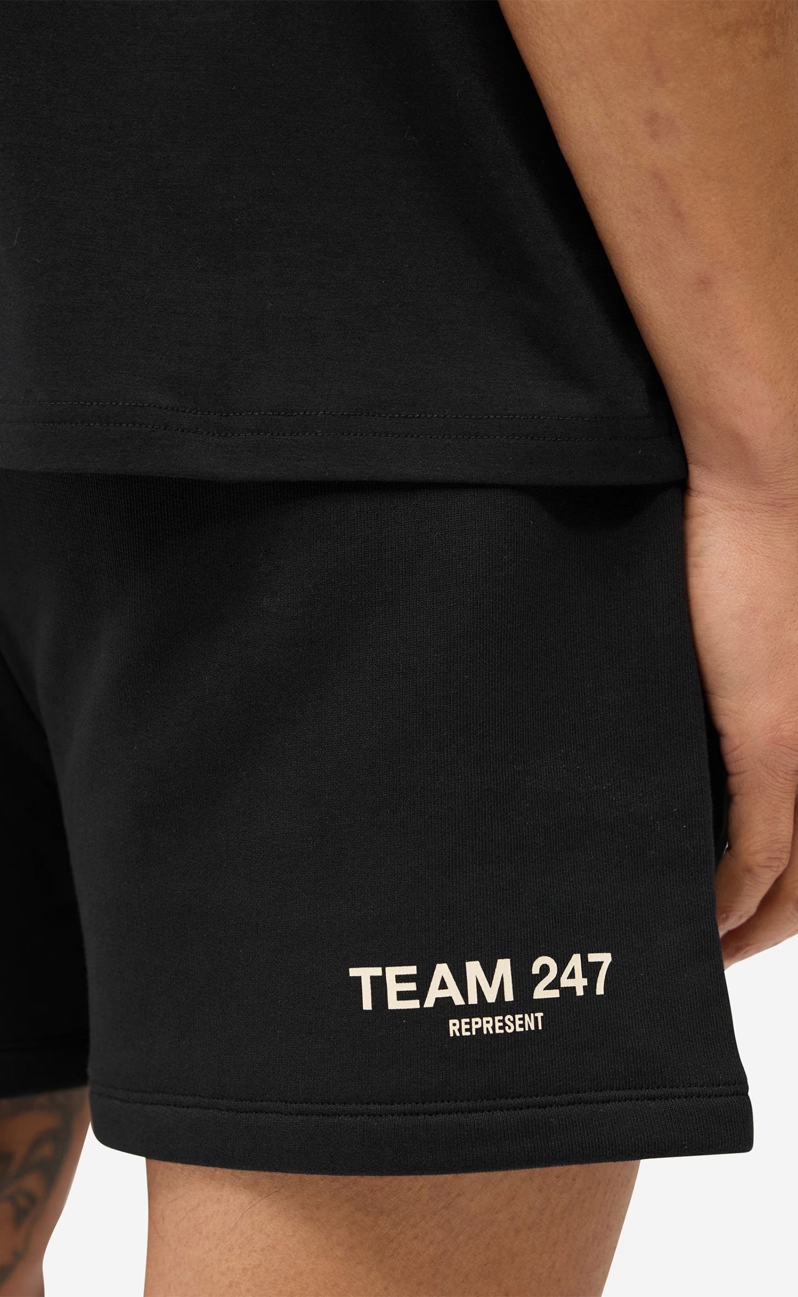 TEAM 247 JERSEY JET BLACK SHORTS