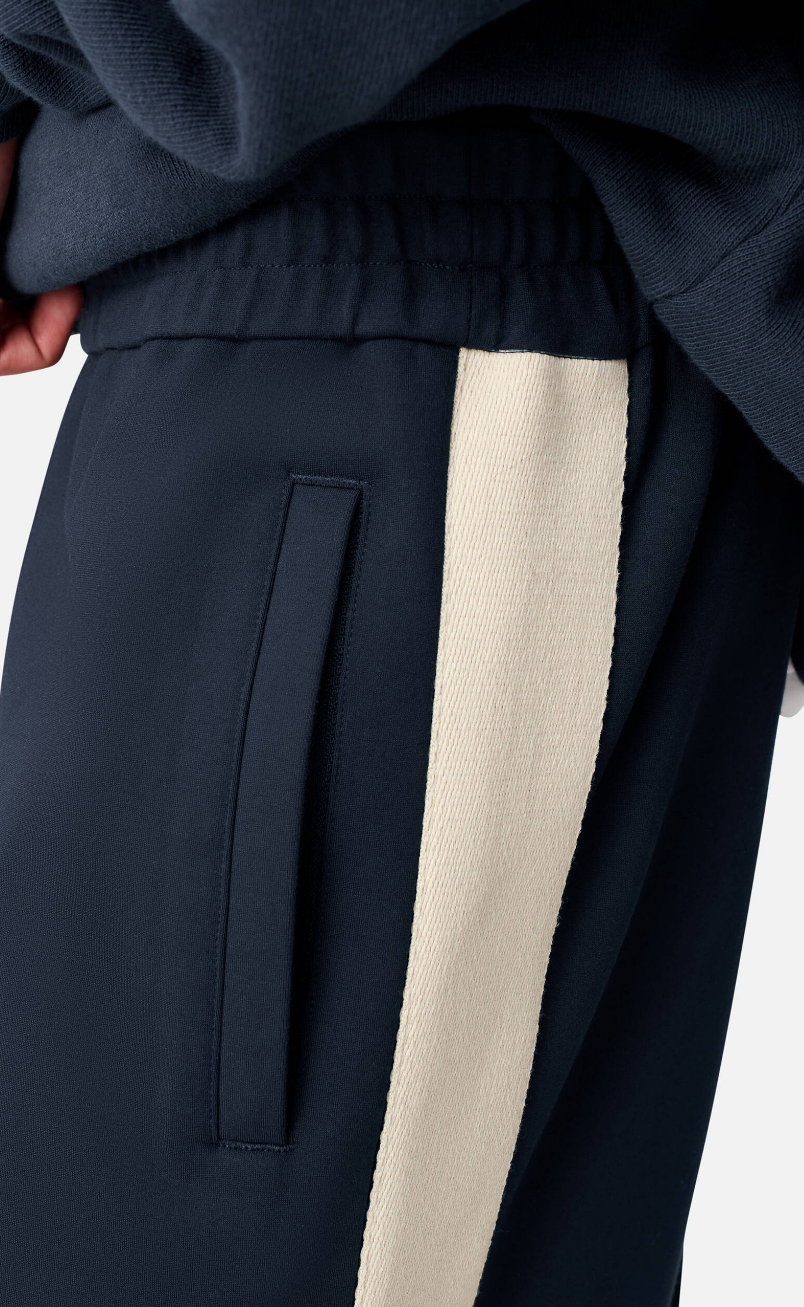 SHAW NAVY TRACK PANTS