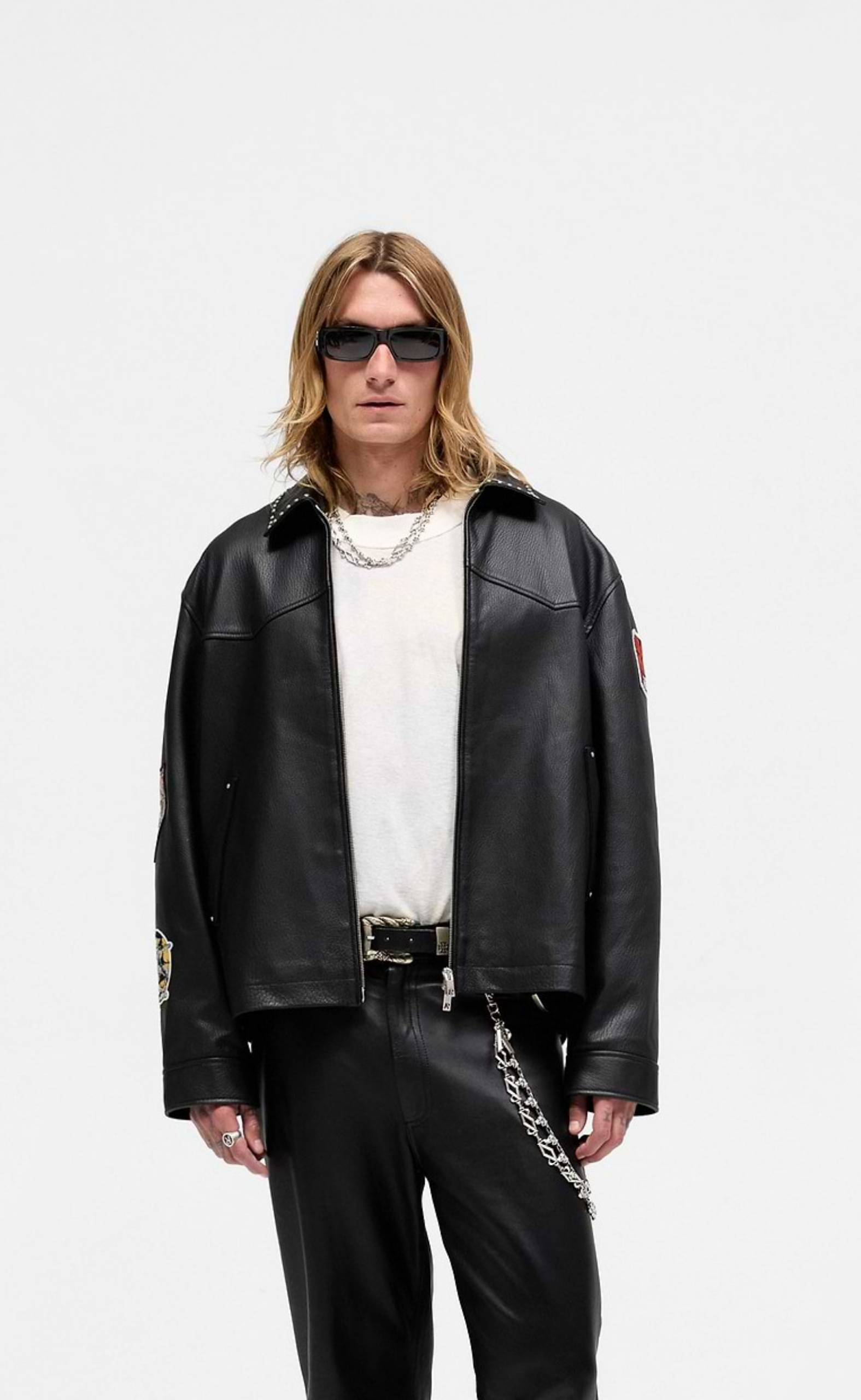 IRON MAIDEN TROOPER LEATHER JET BLACK JACKET