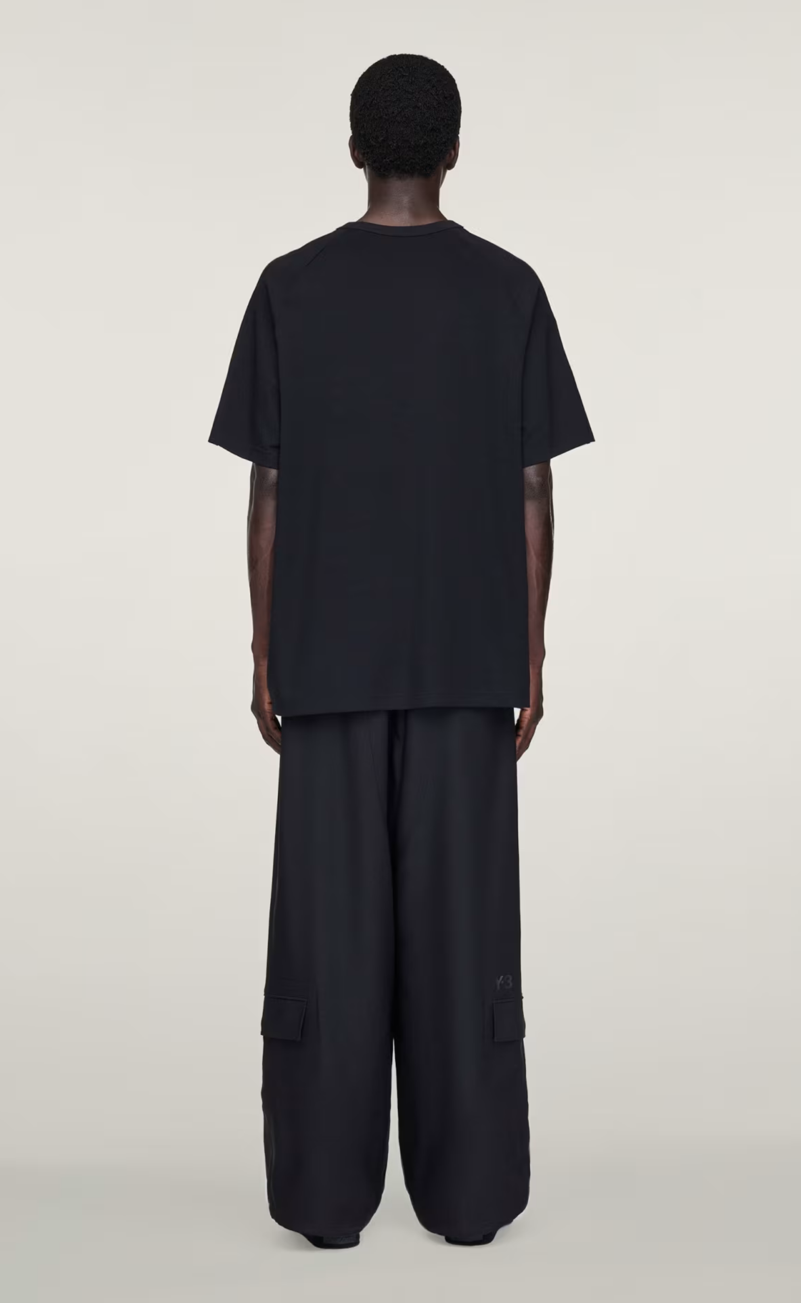 SHORT SLEEVE 3-STRIPES BLACK T-SHIRT