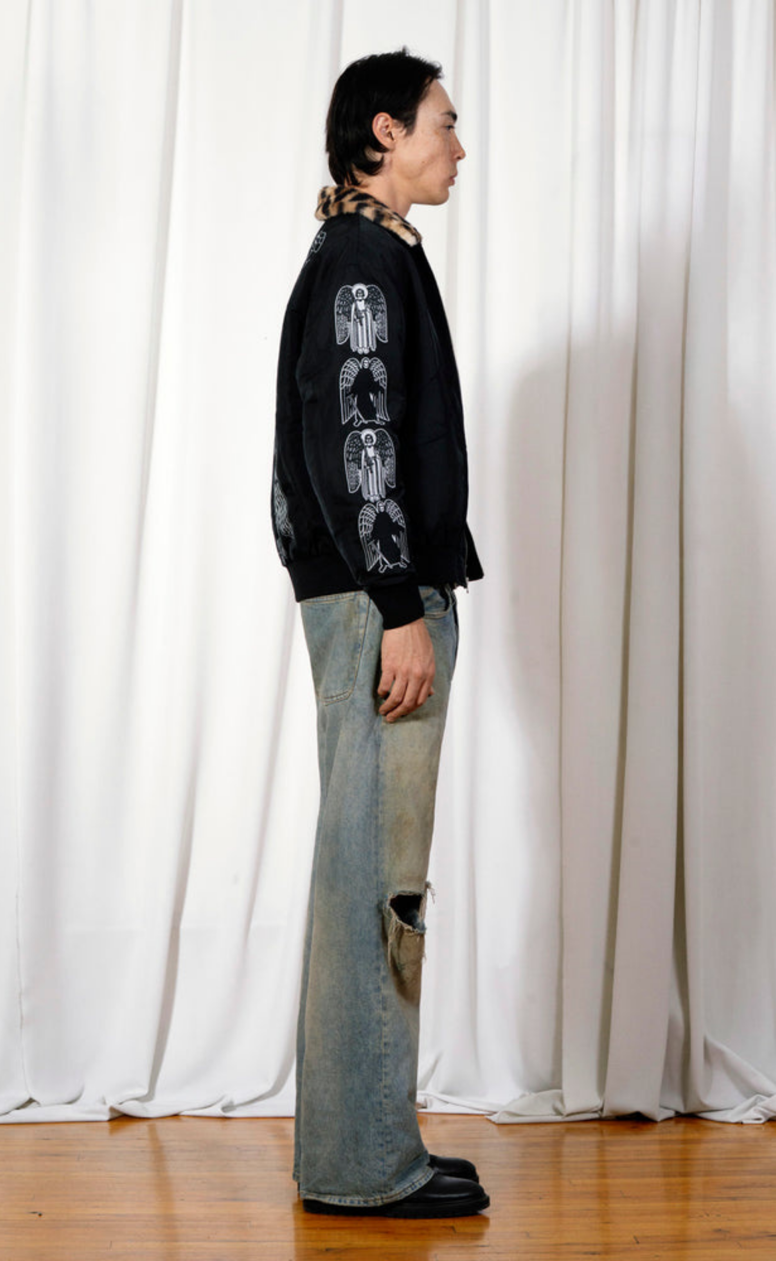 ANGEL DEMON FLIGHT BLACK JACKET