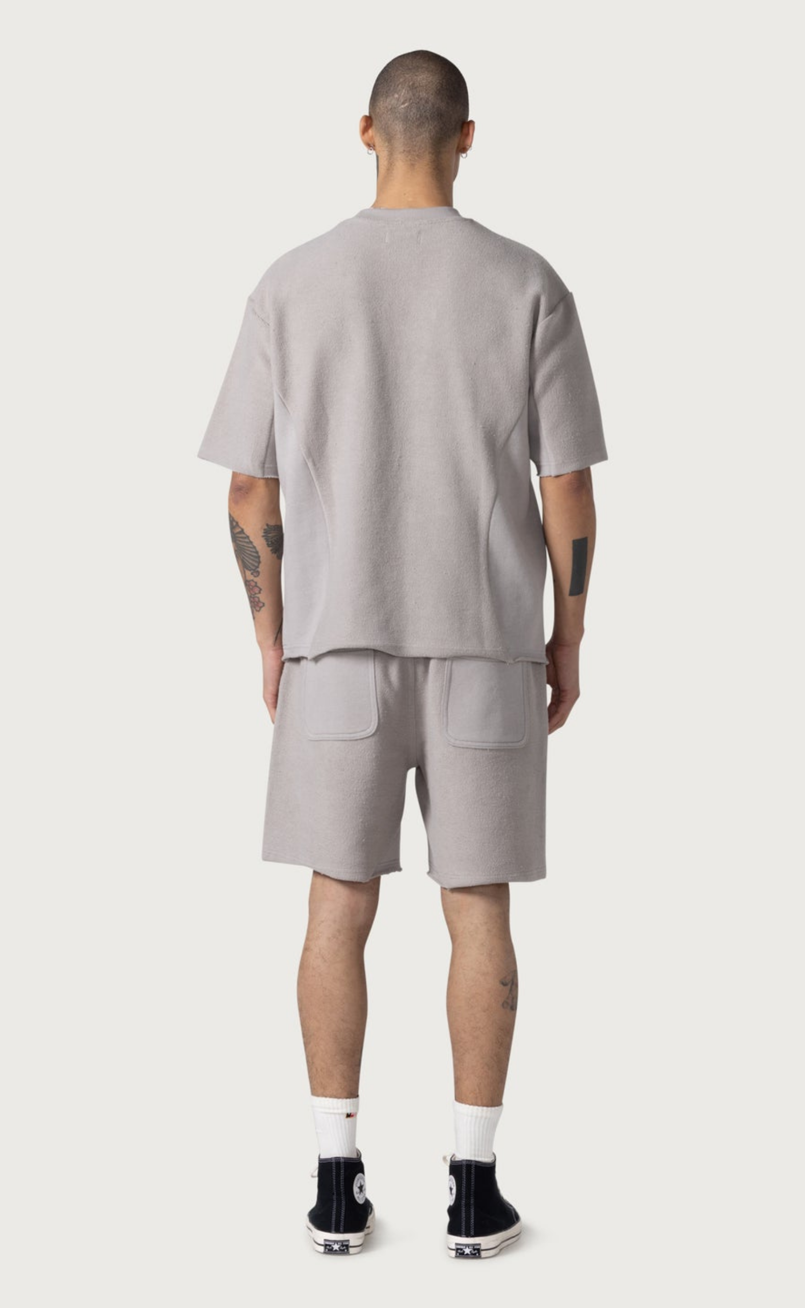 BLOCK PARTY REVERSE TERRY STONE SHORTS