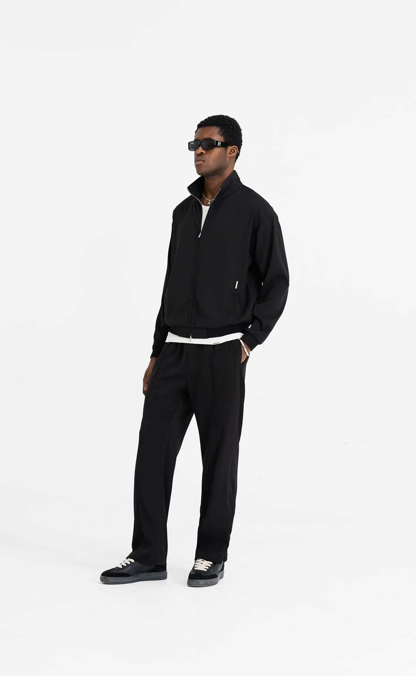 INITIAL TRACK BLACK JACKET