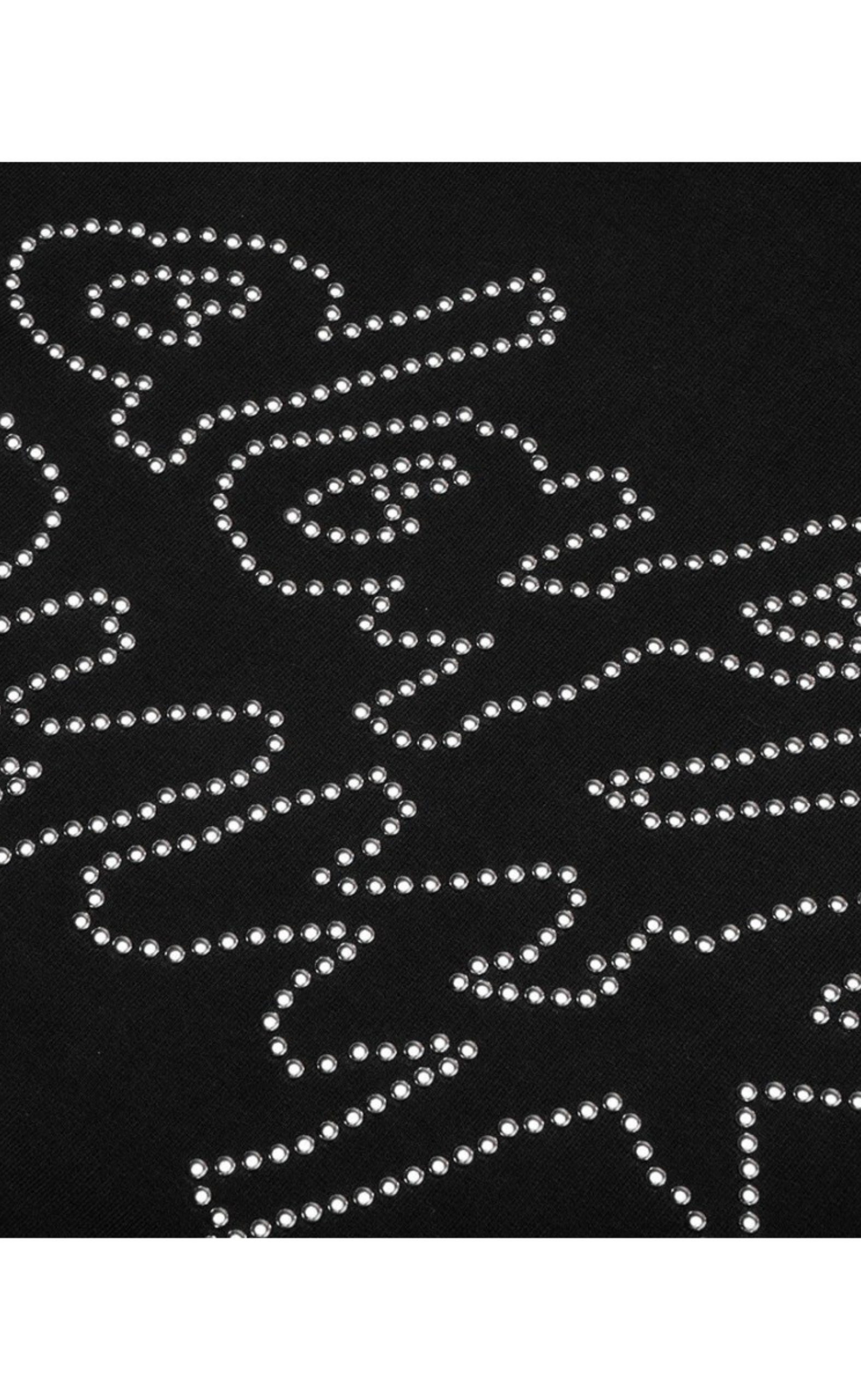 LUCKY STUDDED BLACK HOODIE