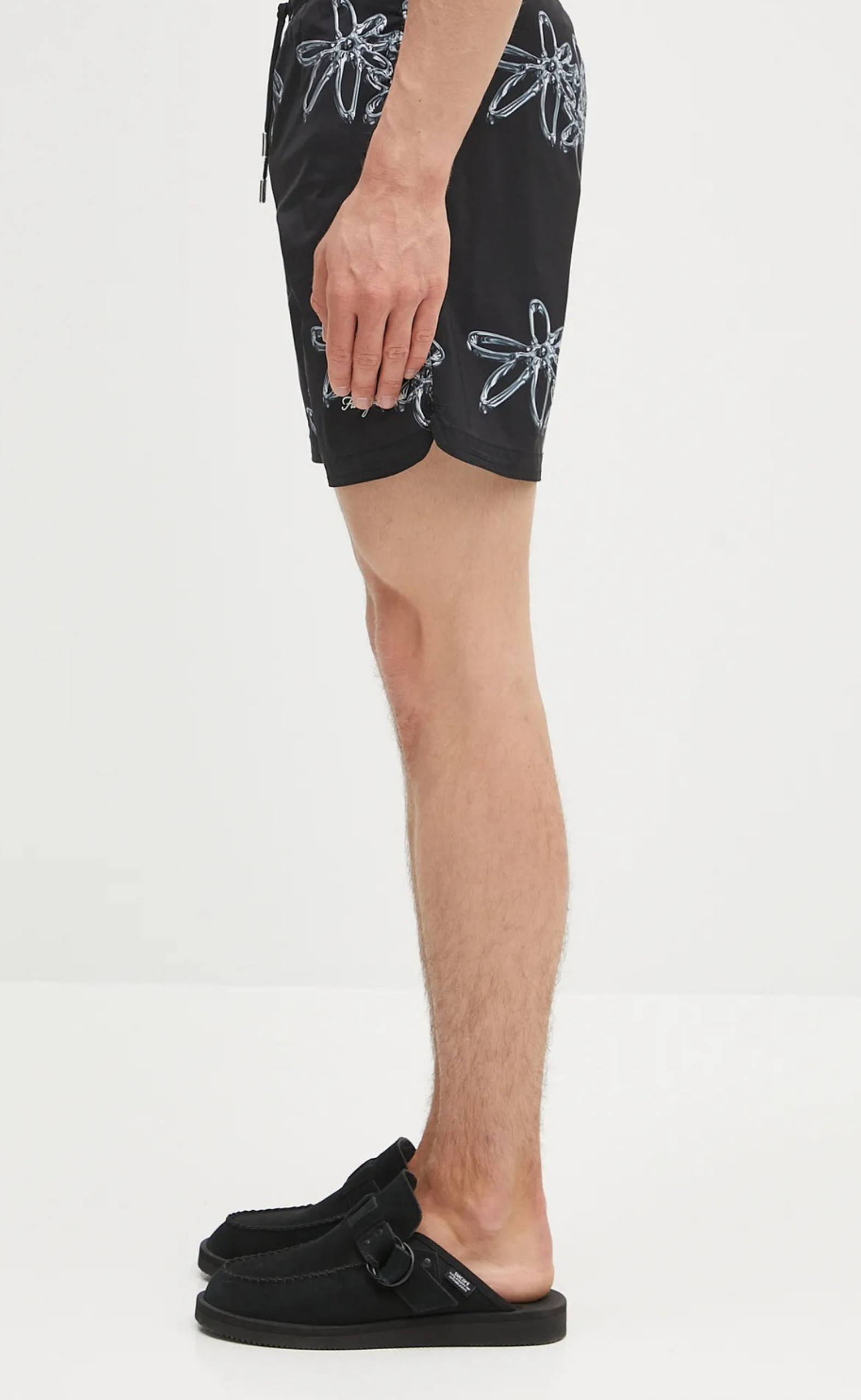 SWIMSHORTS CHROME BLACK