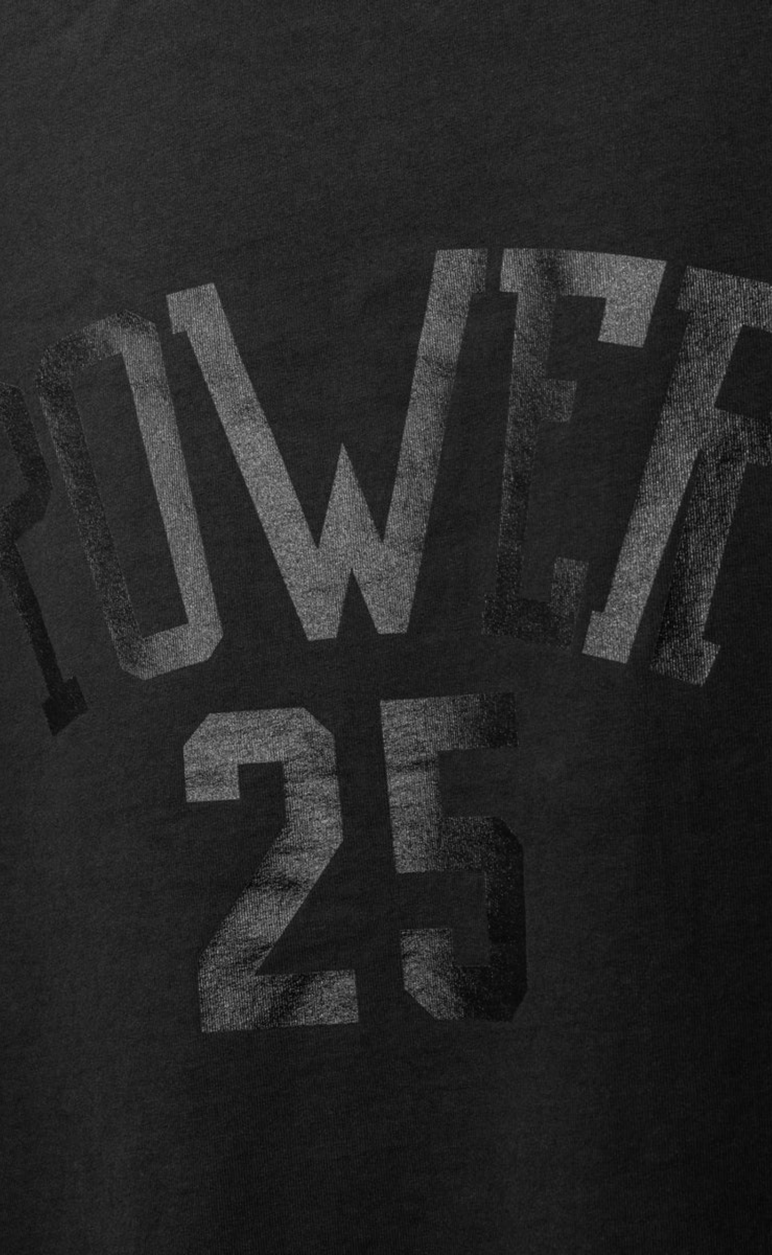RELAXED POWER 25 BLACK T-SHIRT