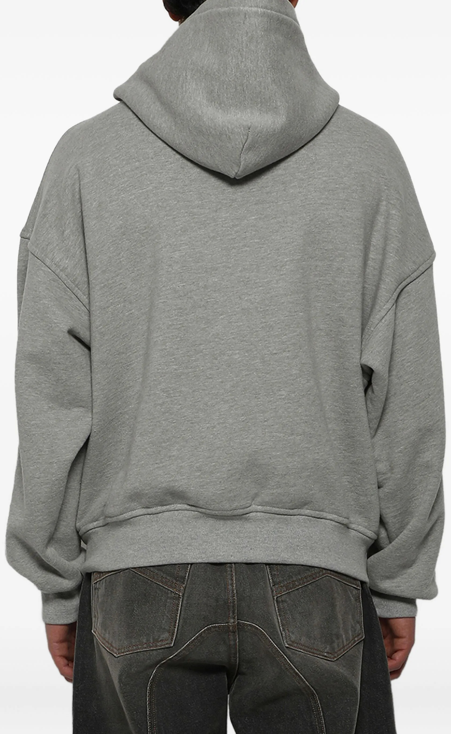 YOUTH OF AMERICA ZIP-UP HEATHER GREY HOODIE