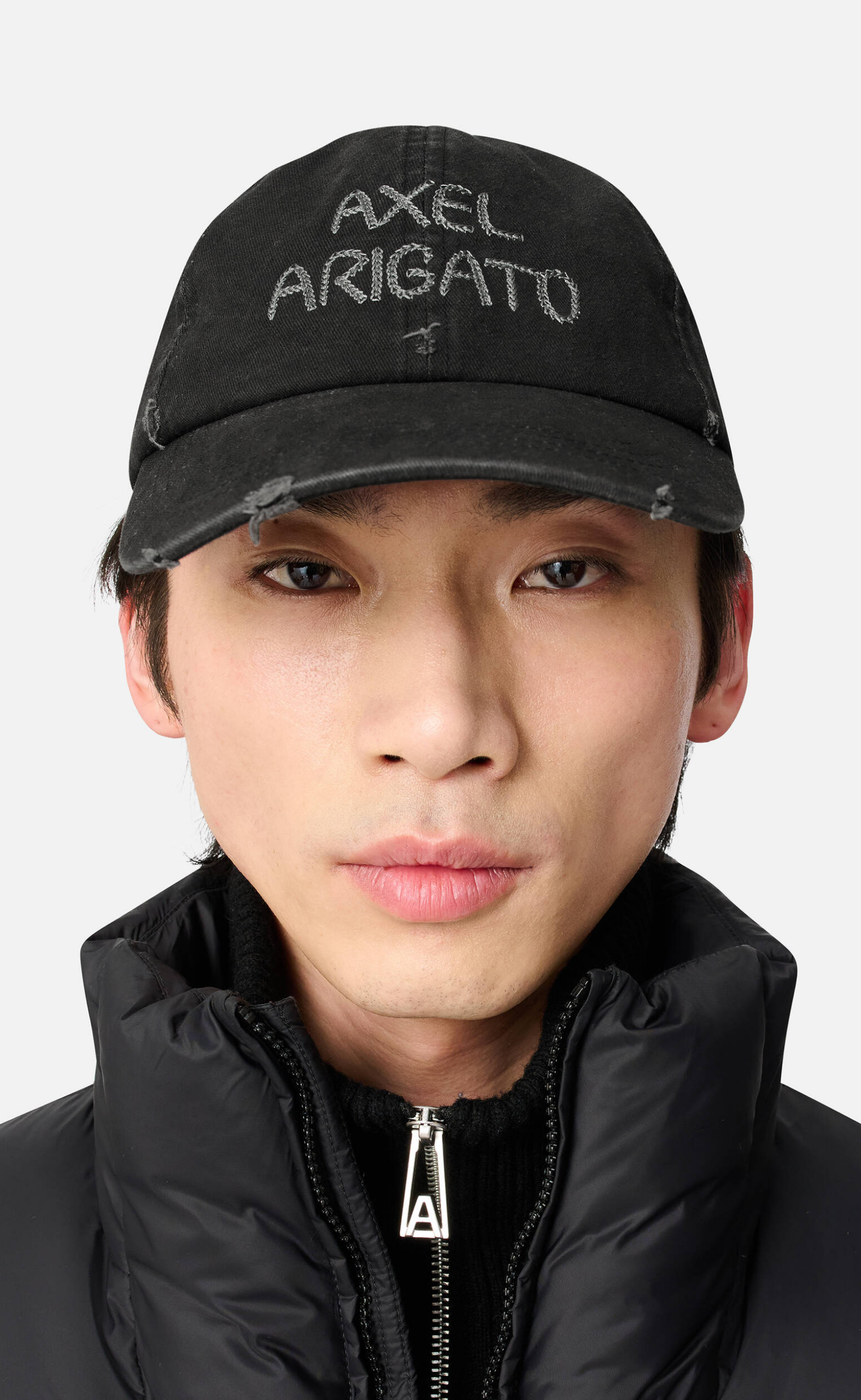 CHAIN STITCH BLACK HAT