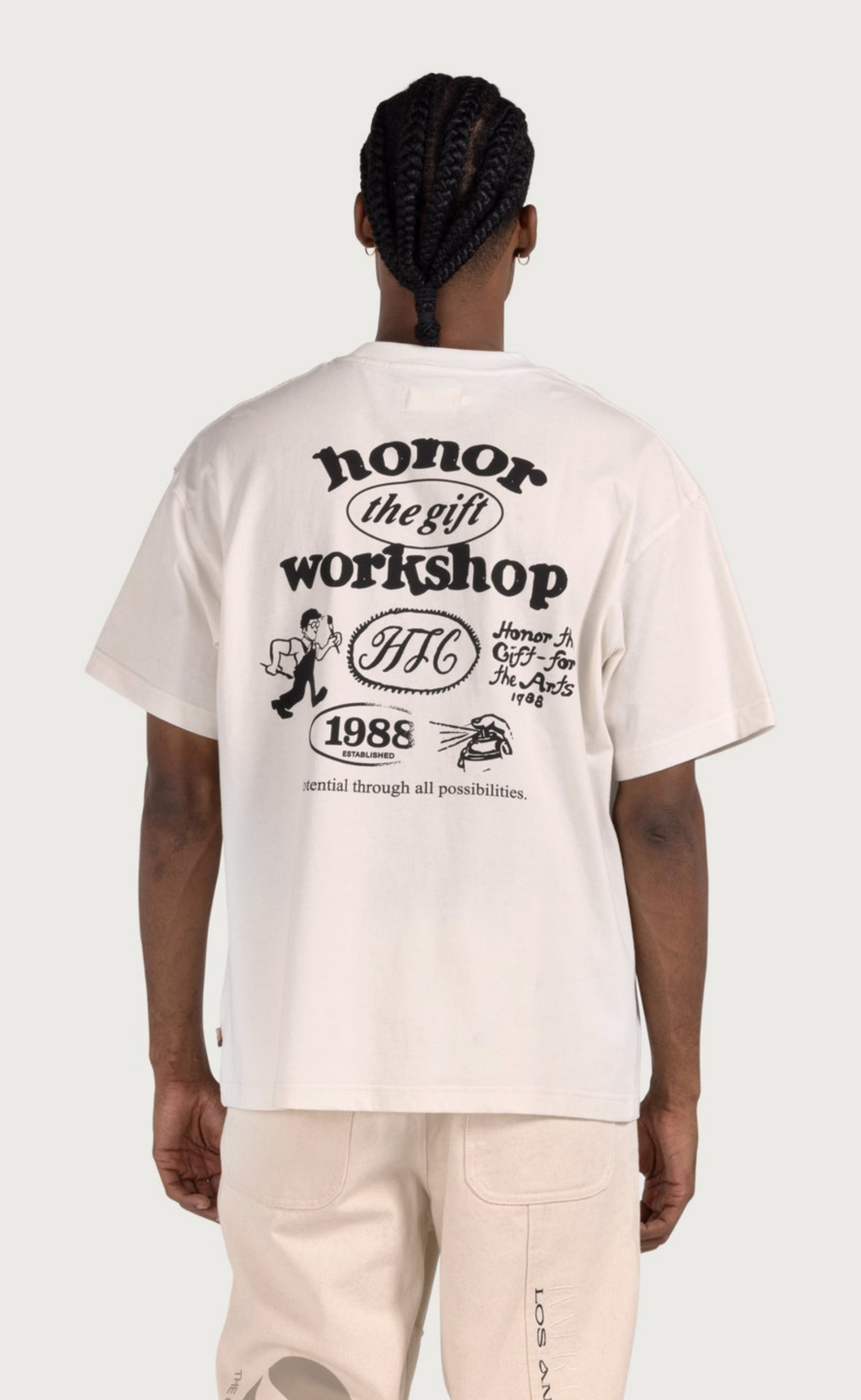 HONOR WORKSHOP BONE T-SHIRT