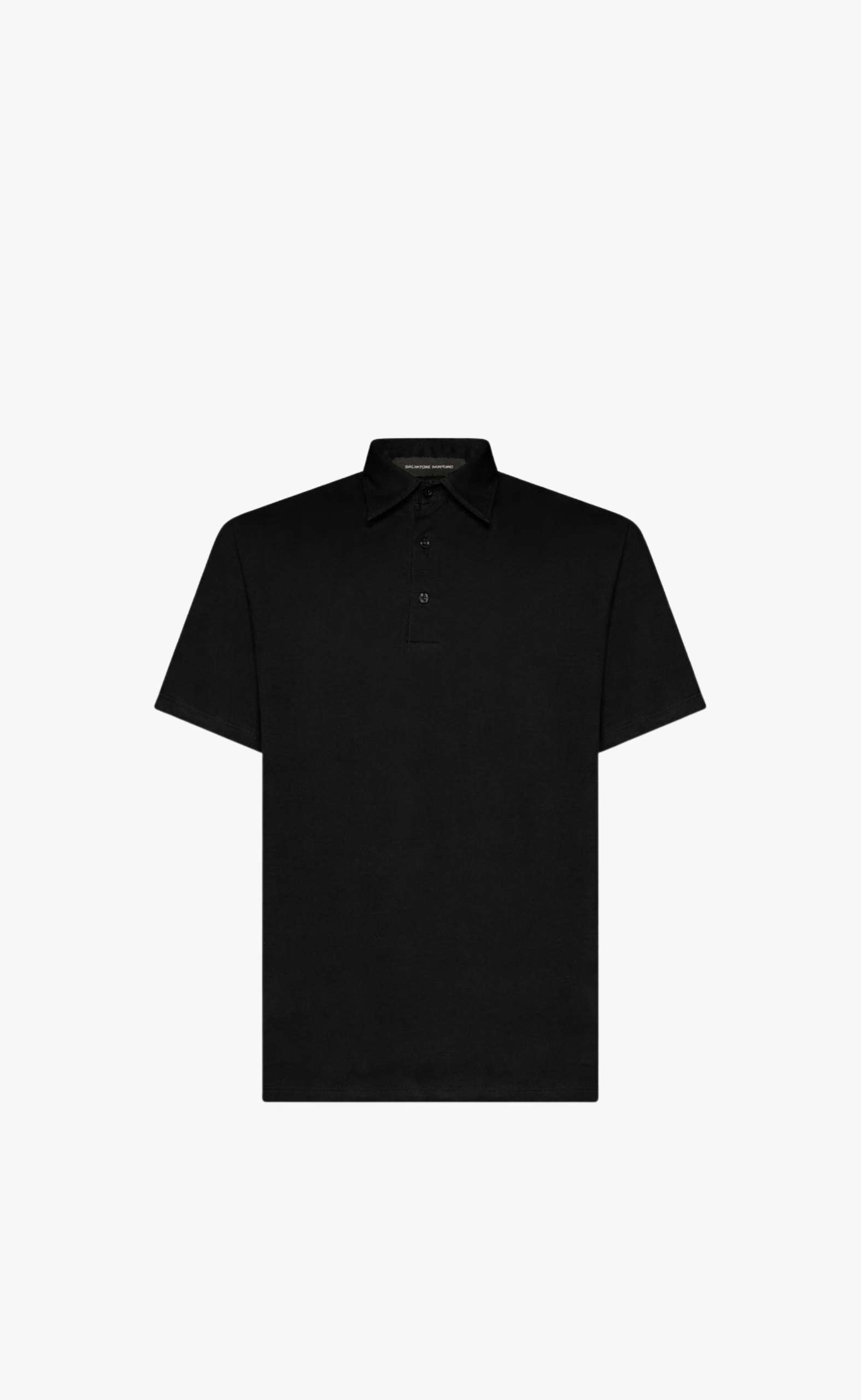 REGULAR POLO COTTON BLACK T-SHIRT
