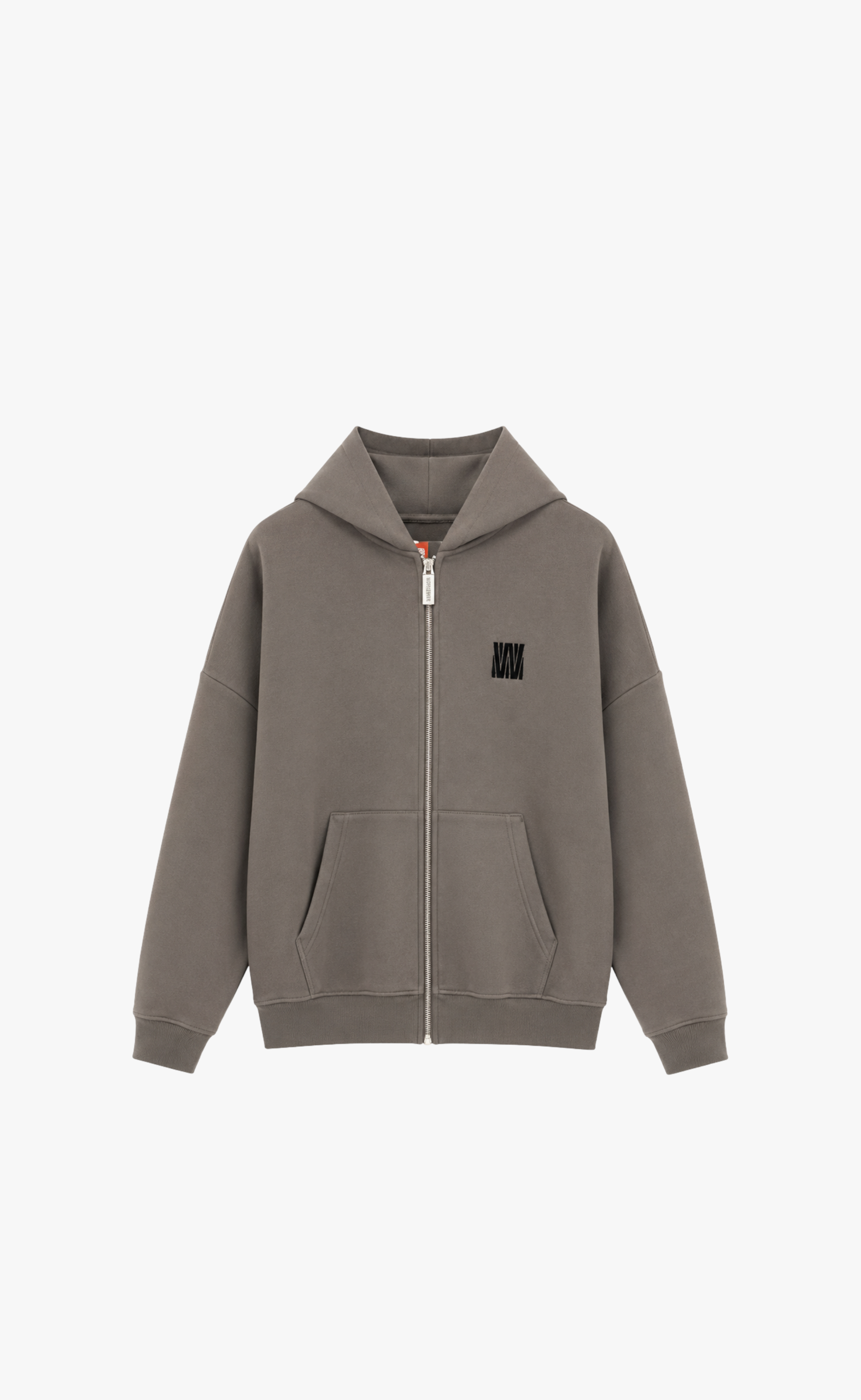 DIAGO V3 ZIP DARK GULL GRAY HOODIE
