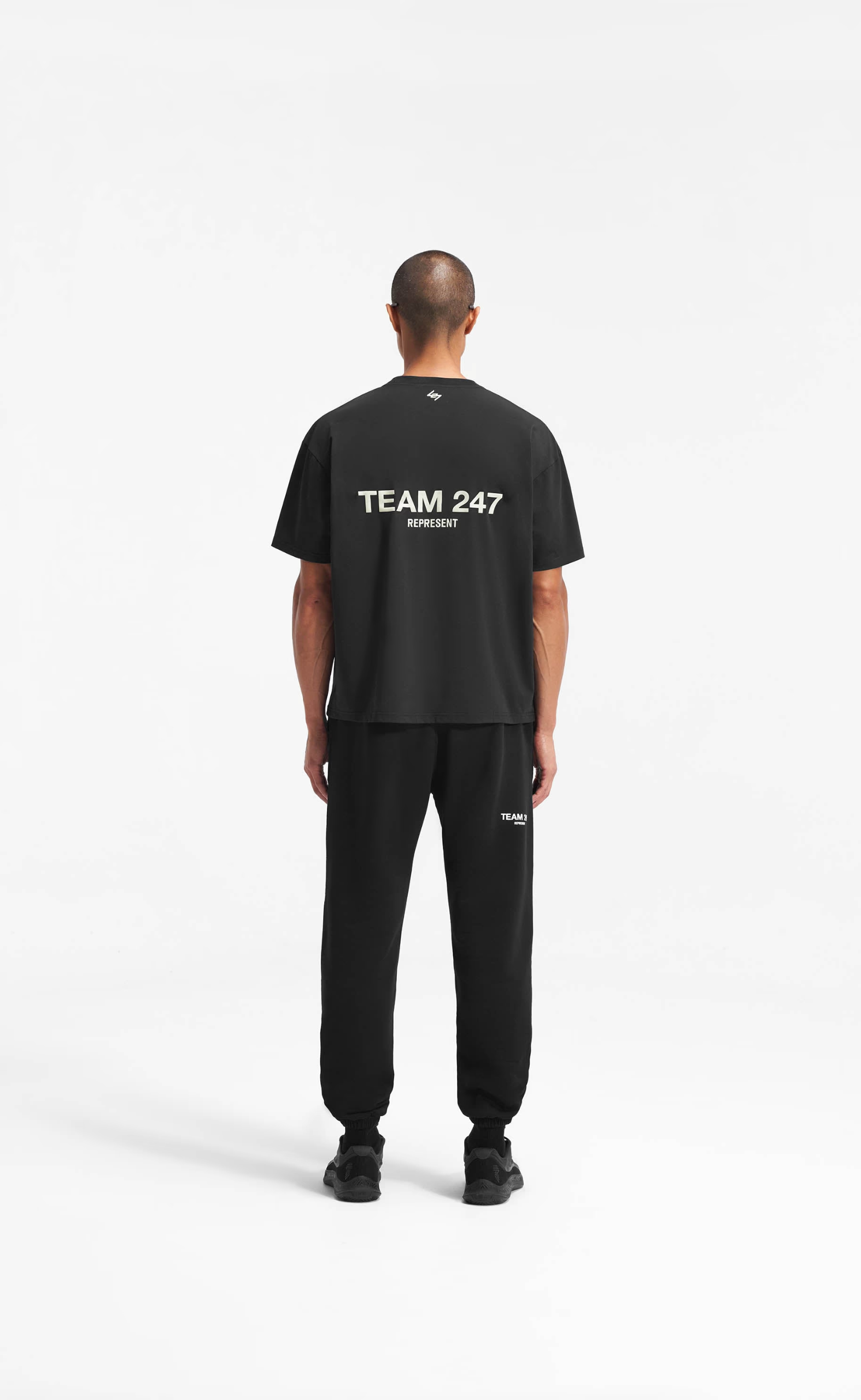 TEAM 247 OVERSIZED BLACK T-SHIRT