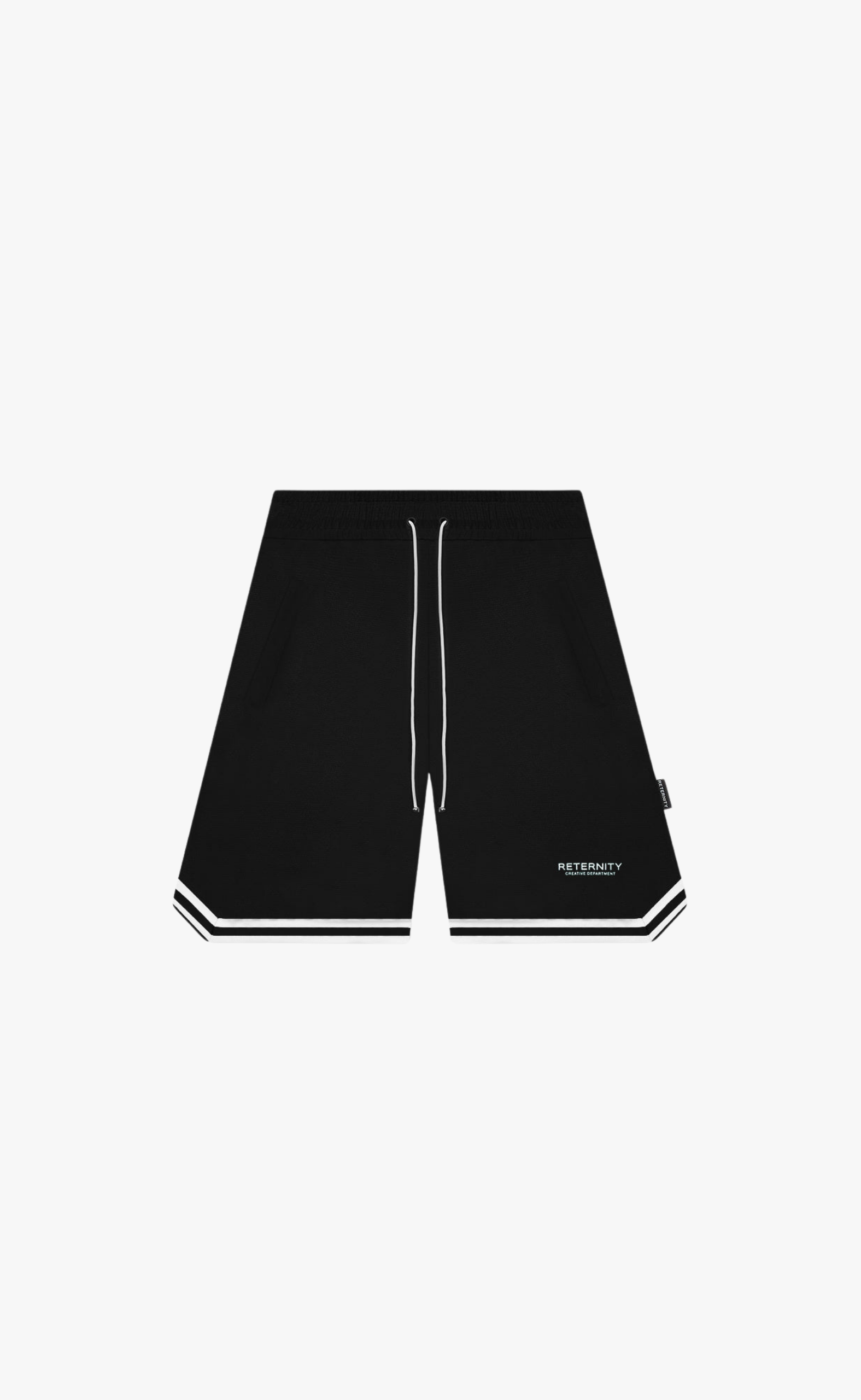 CREATIVE DEPT MESH BLACK SHORTS