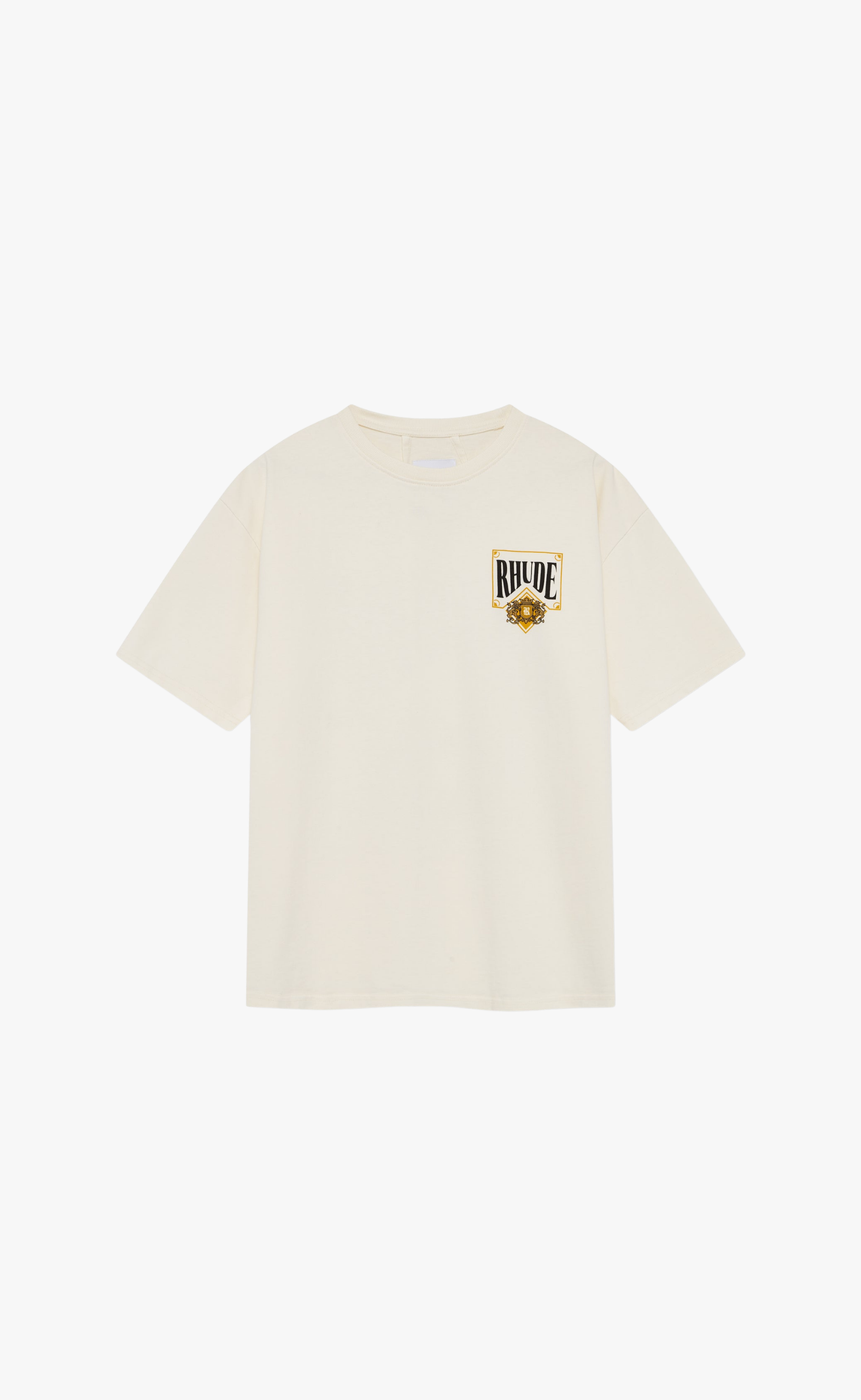 RHUDE PLAYING CARD VINTAGE WHITE T-SHIRT