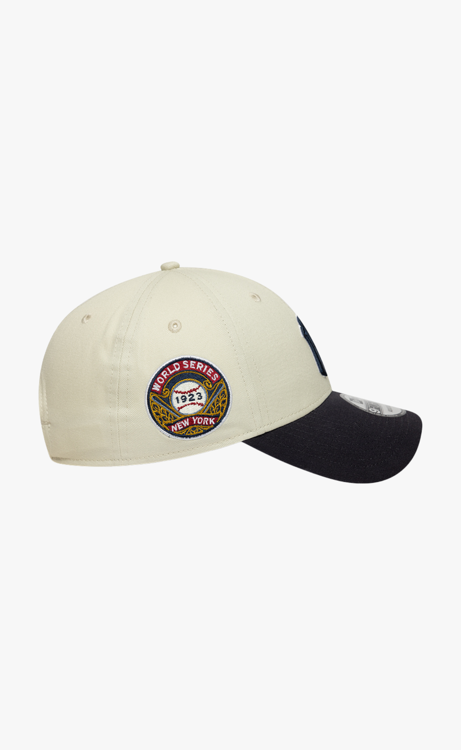NEW YORK YANKEES WS PATCH 9FORTY CREAM NAVY HAT