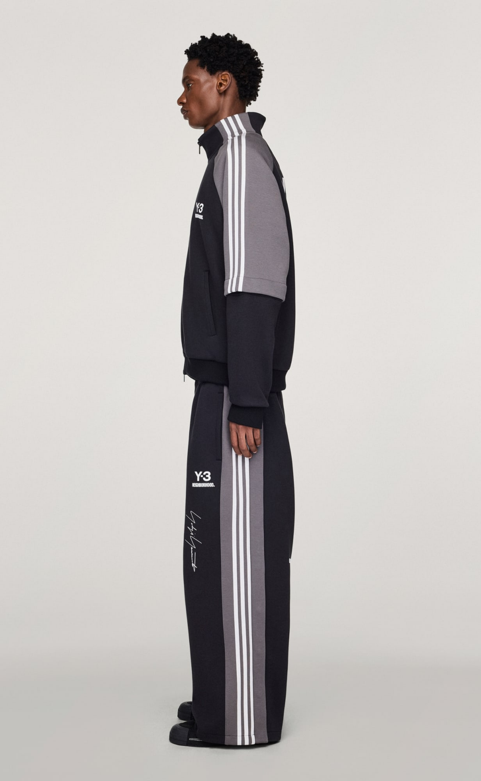 Y-3 NBHD TRACK BLACK PANTS