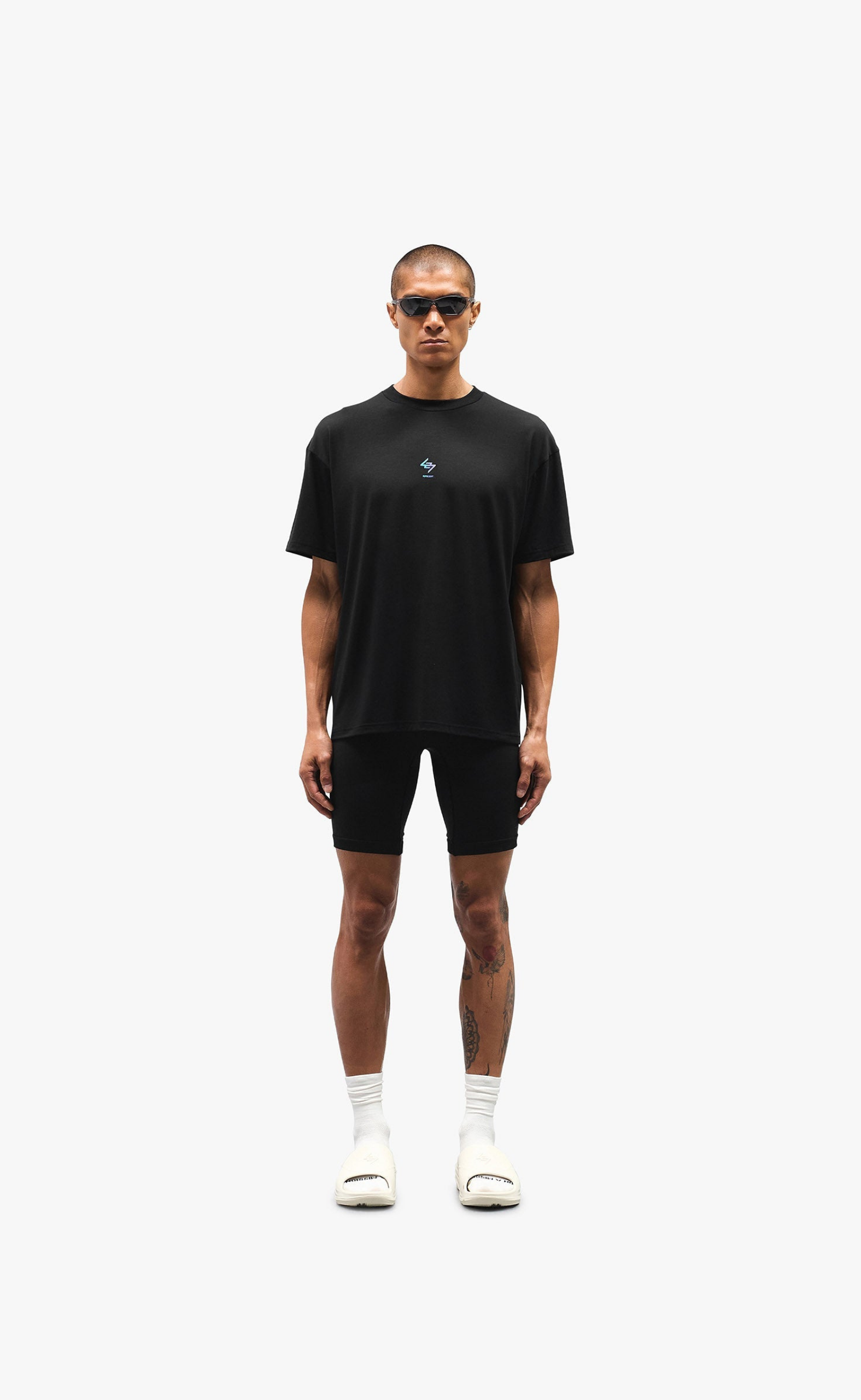 247 OVERSIZED BLACK PURPLE T-SHIRT