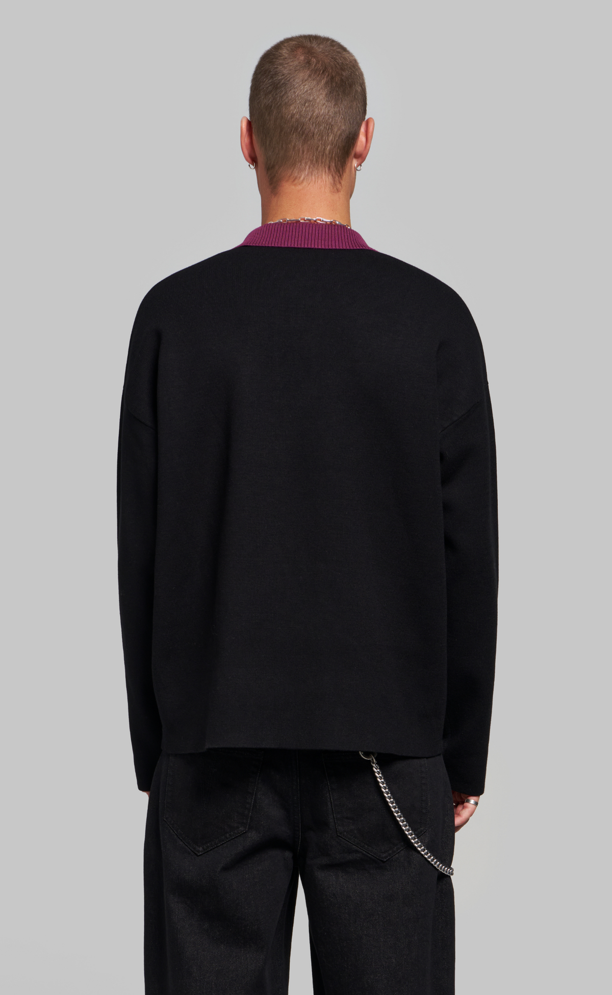 LEV V2 POLO BLACK LONGSLEEVE