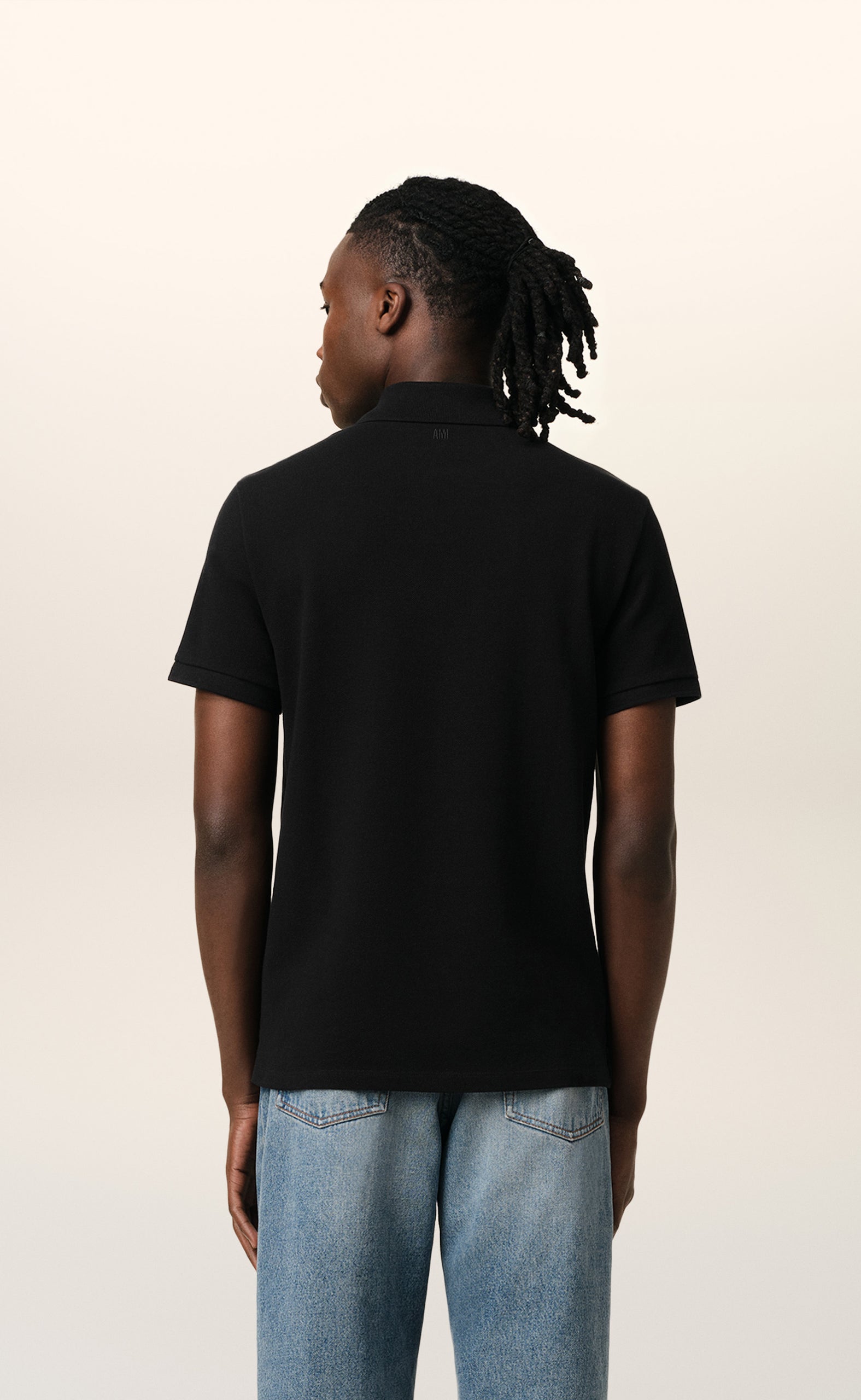AMI DE COEUR POLO BLACK T-SHIRT
