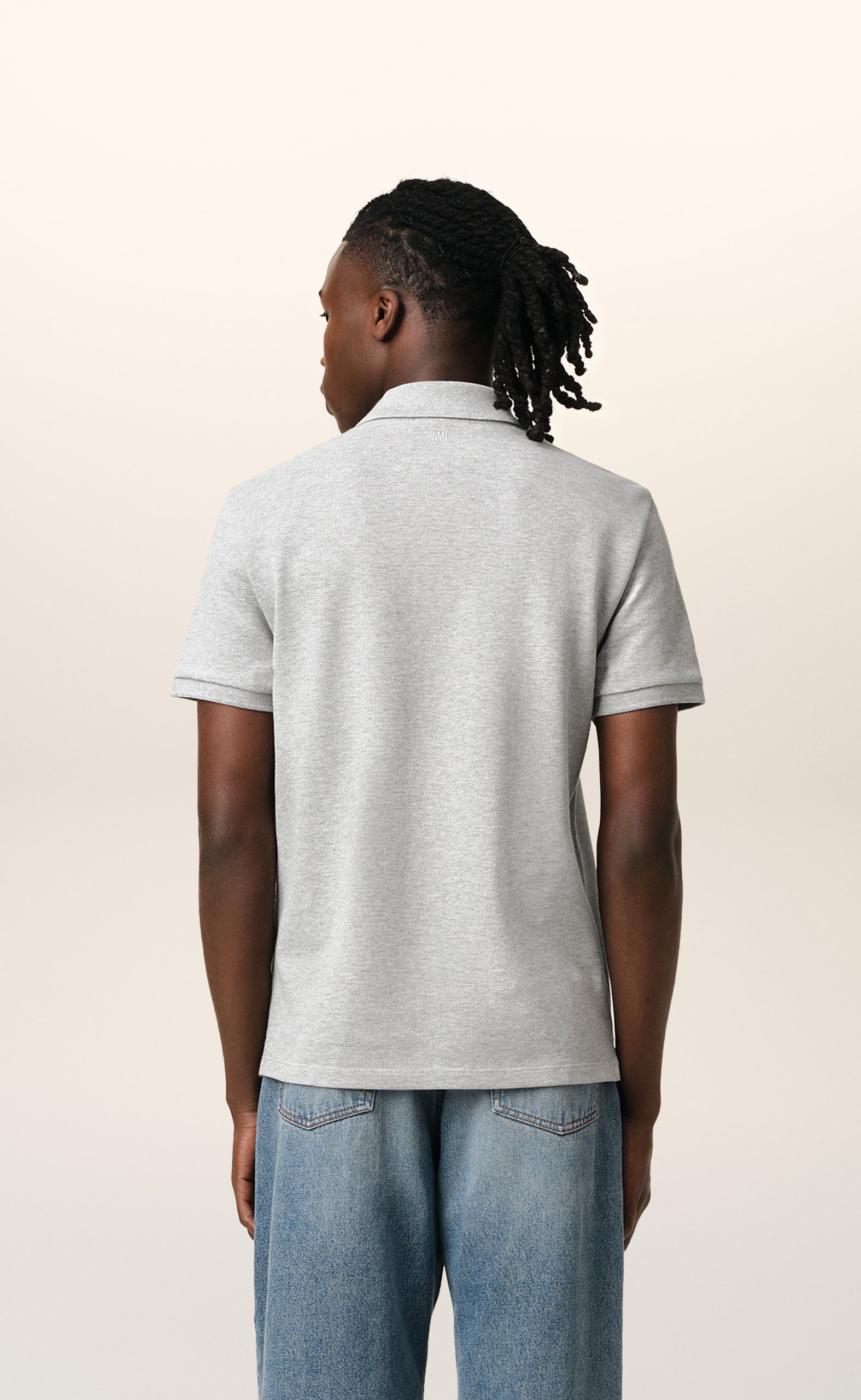 AMI DE COEUR POLO HEATHER GREY T-SHIRT