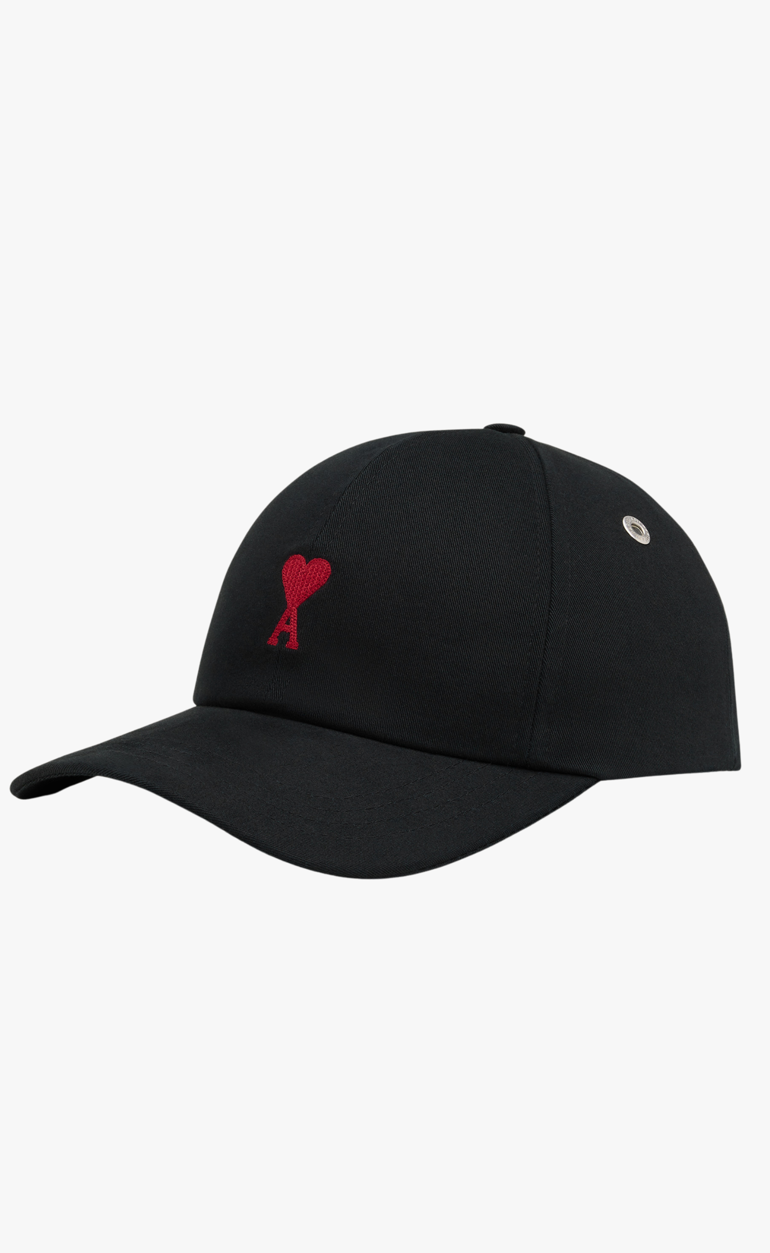 AMI DE COEUR RED EMBROIDERY BLACK HAT