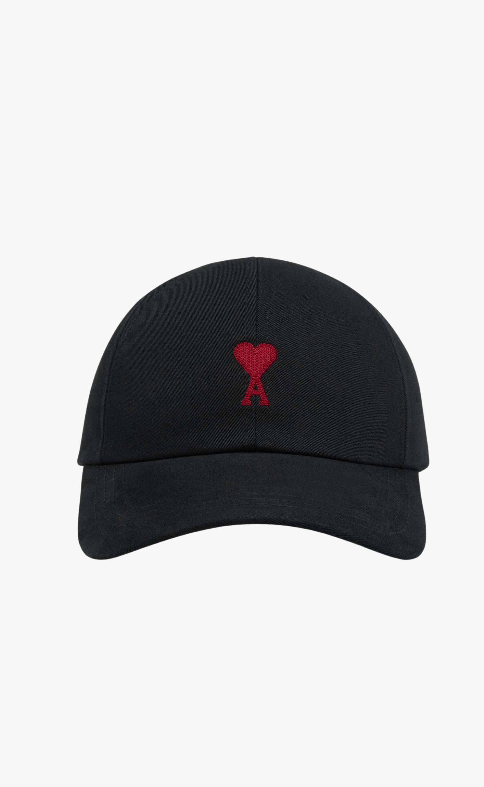 AMI DE COEUR RED EMBROIDERY BLACK HAT