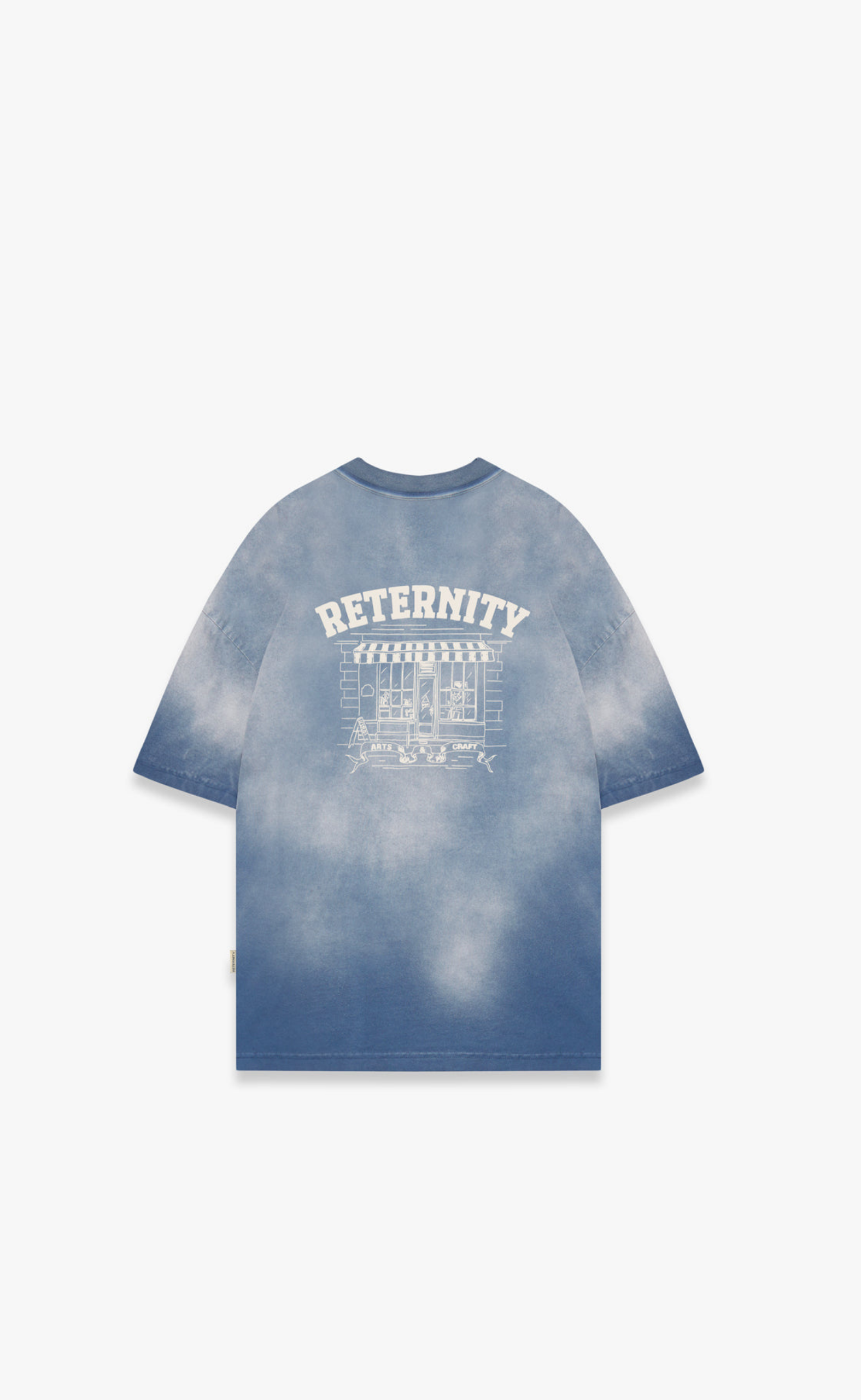 ARTS & CRAFT WASHED BLUE T-SHIRT